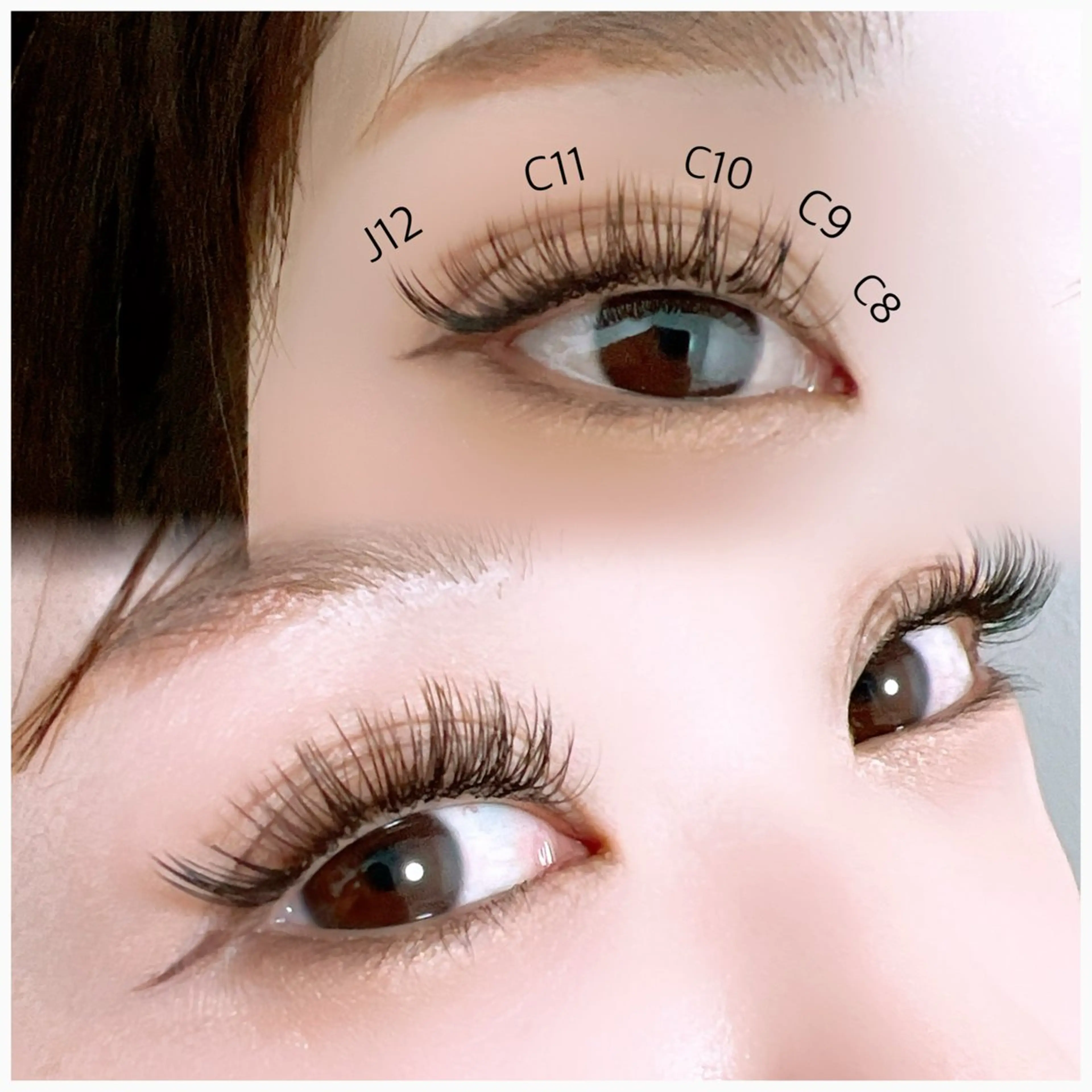 マツエク・マツパ Eyesalon🤍 khwaam sukのマツエク・マツパデザイン