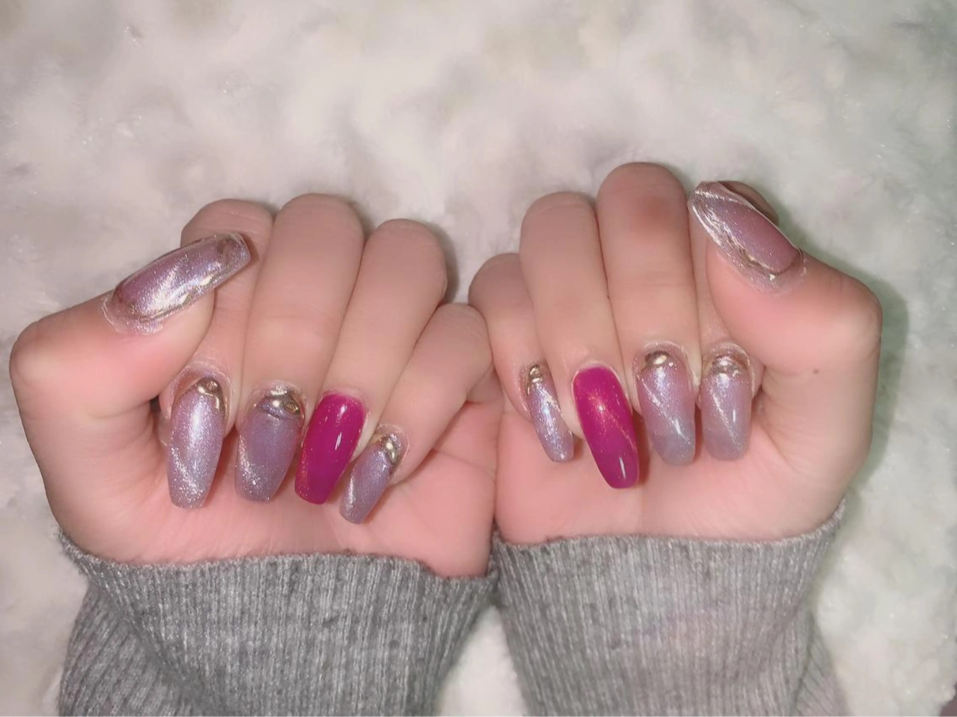 🌈マグネットネイルデザインコース🌈💅(オフ込み)の写真
