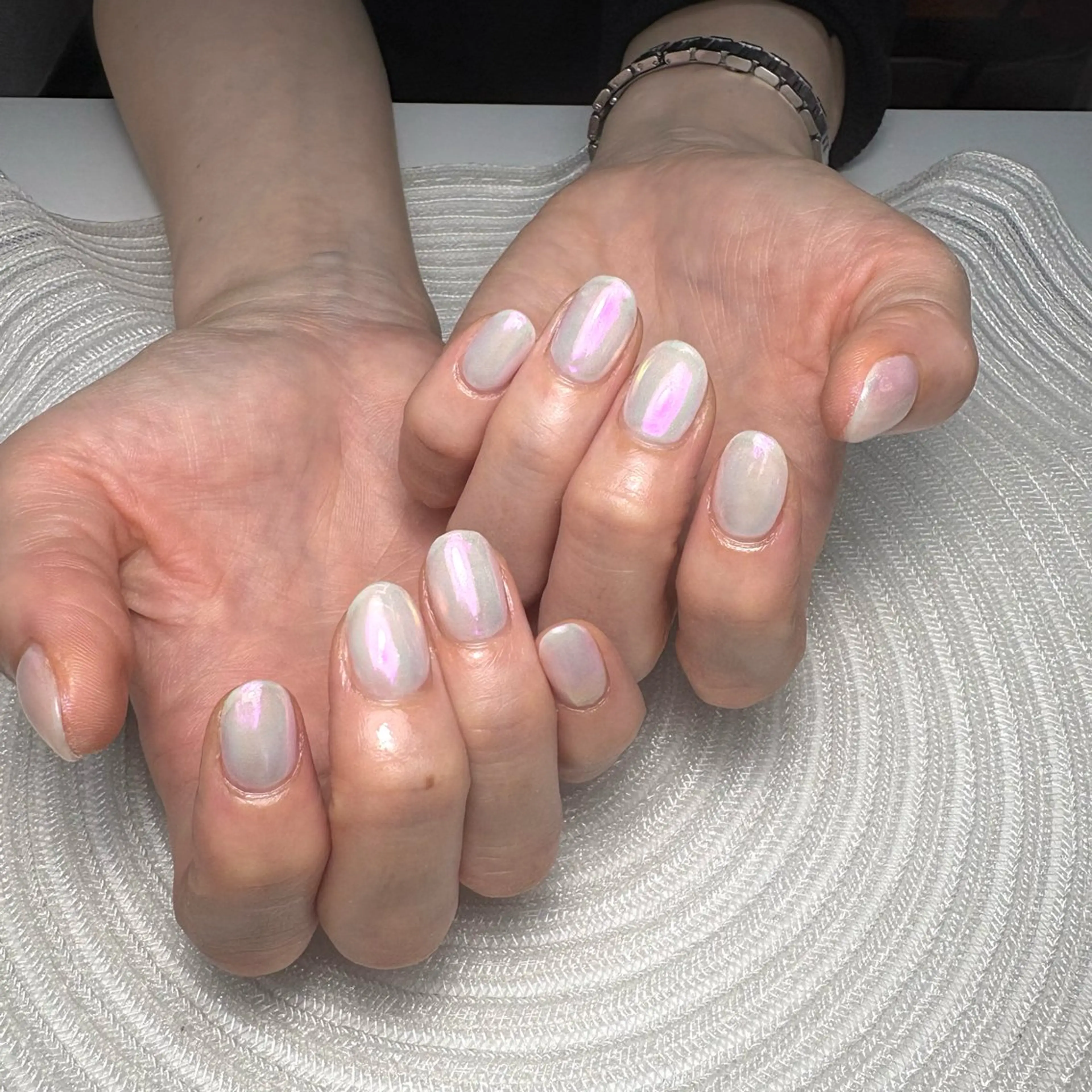 《ハンド》ミラーワンカラーorミラーグラデ💅 (オフあり・なし)の写真