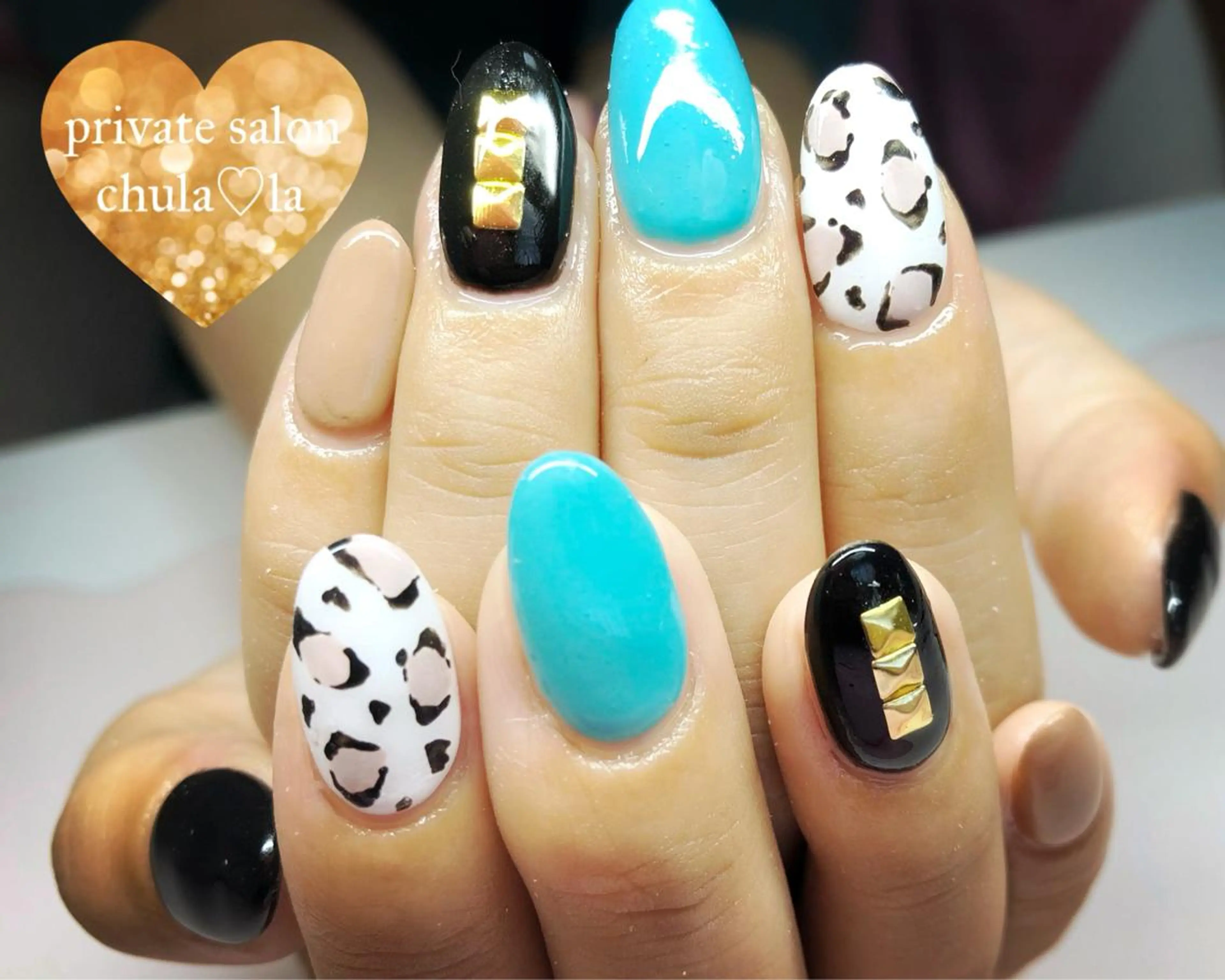 ネイル アニマル柄 Chula♡la 豊見城市高安のネイルデザイン