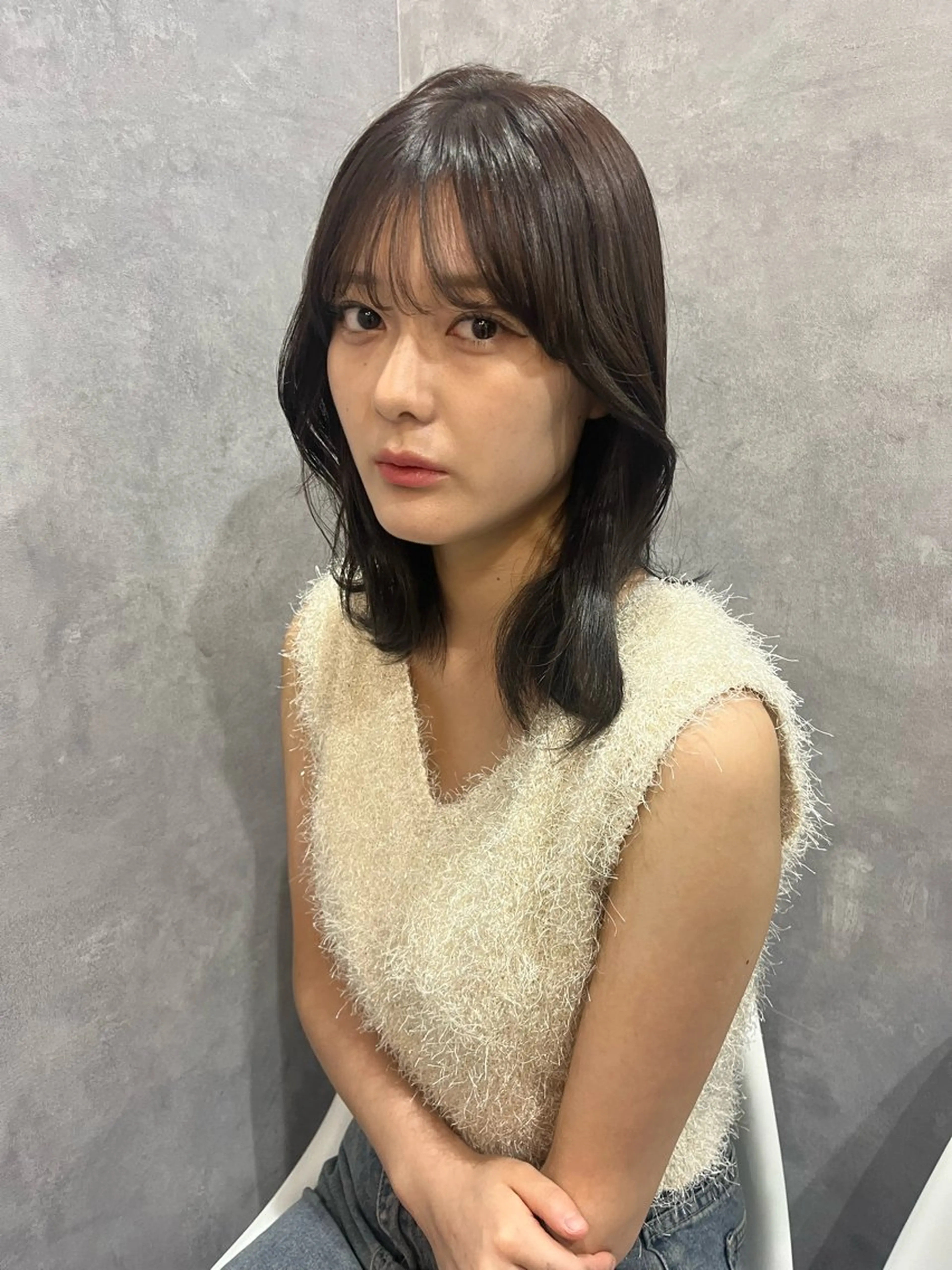 ミディアム ヘアカラー レイヤーカット /konomiのヘアスタイル