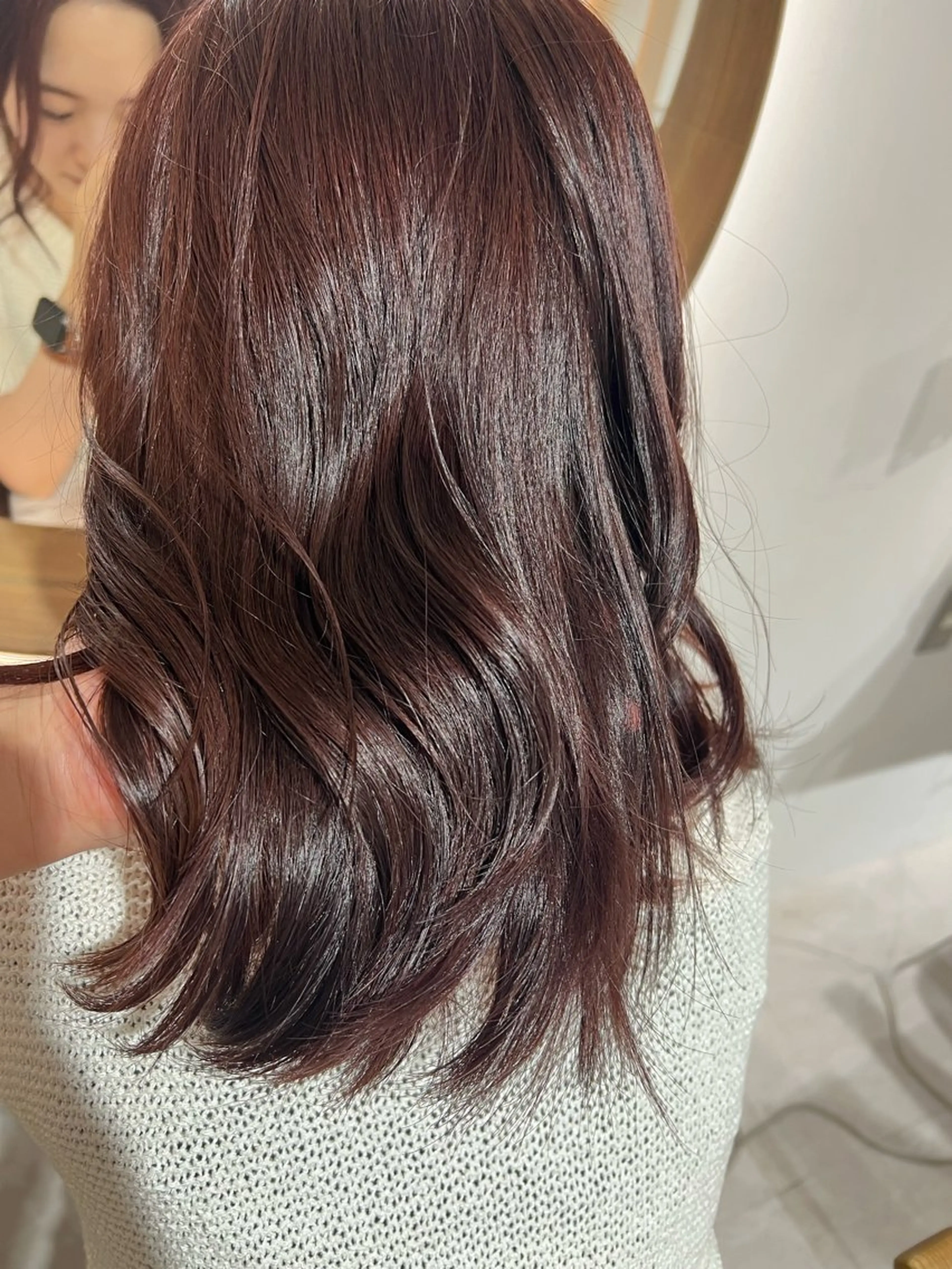 カラー ブラウンカラー ピンクカラー ヘアカラー 瀬戸 杏珠のヘアスタイル