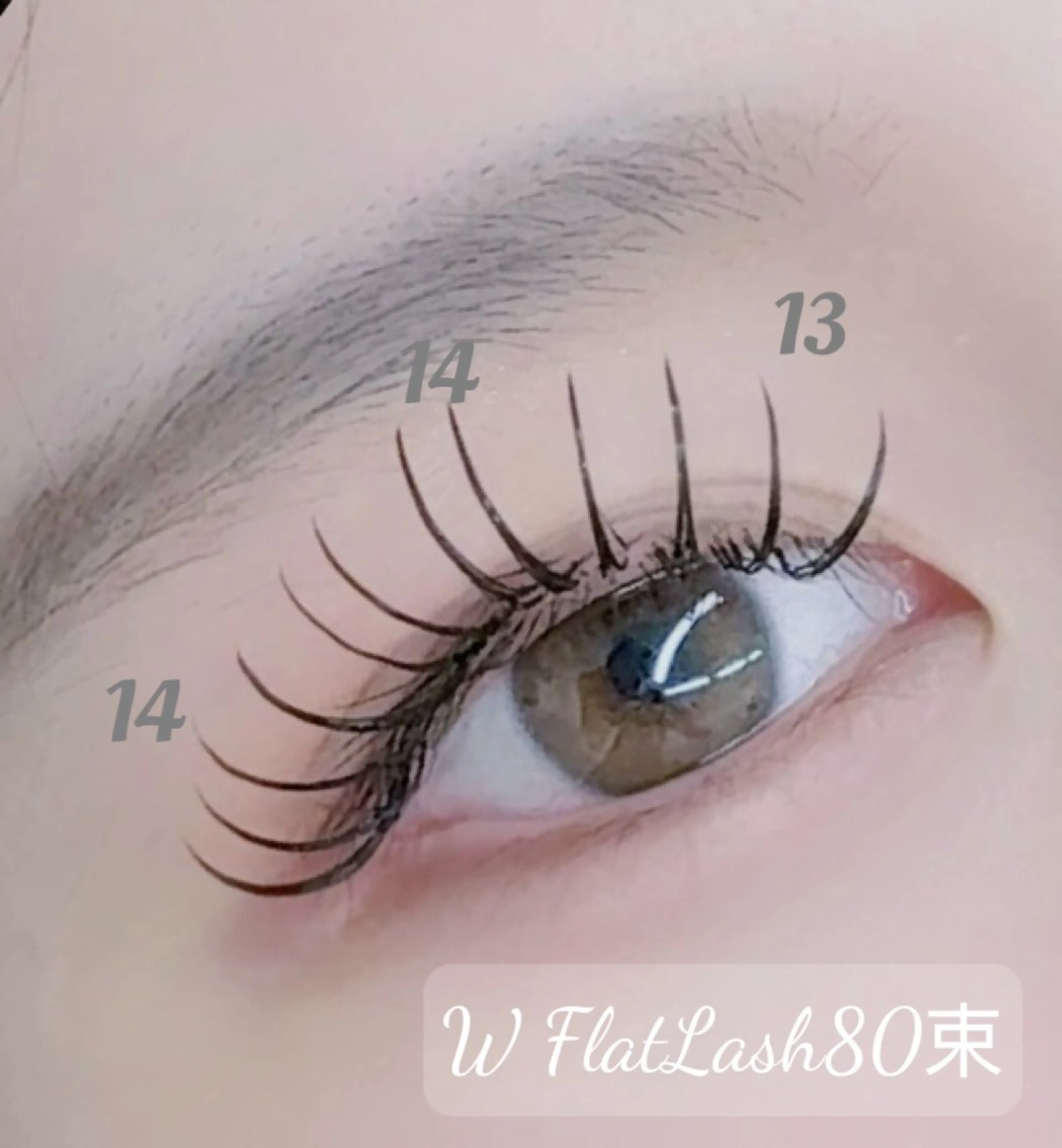 マツエク・マツパ フラットラッシュ Z·Sunny Eyelashのマツエク・マツパデザイン