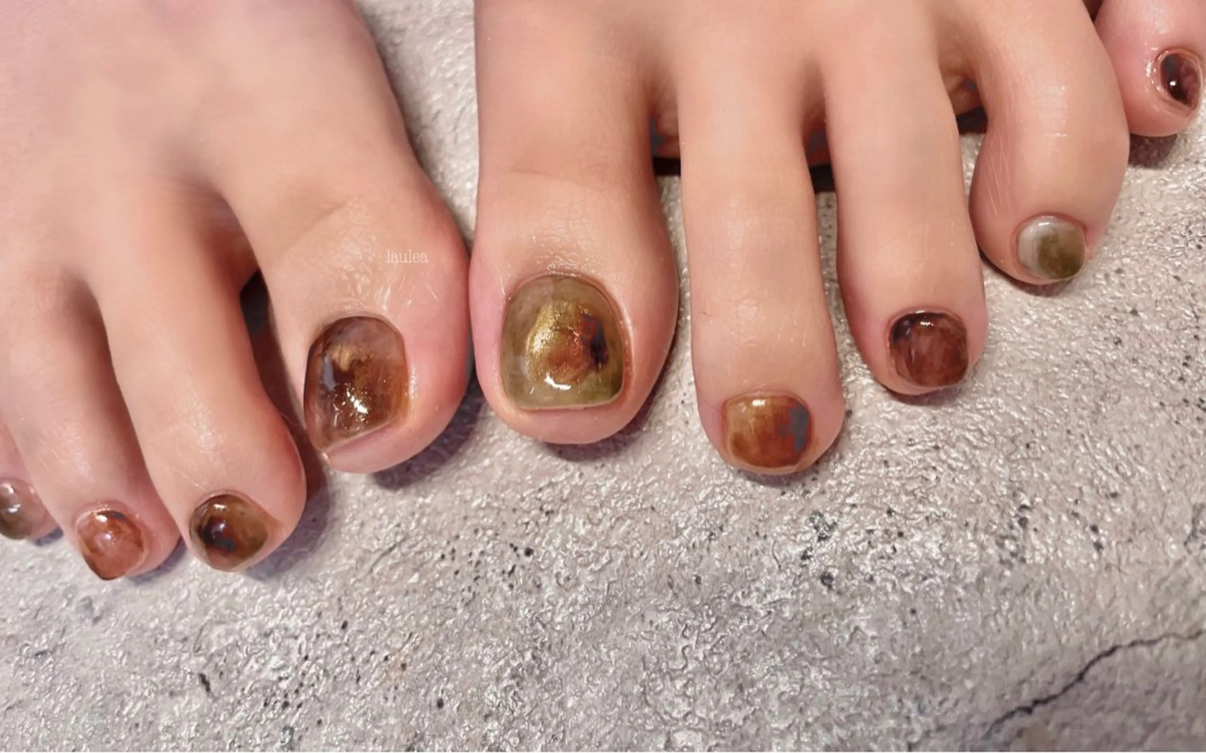 ネイル フットネイル nagase yumiのネイルデザイン