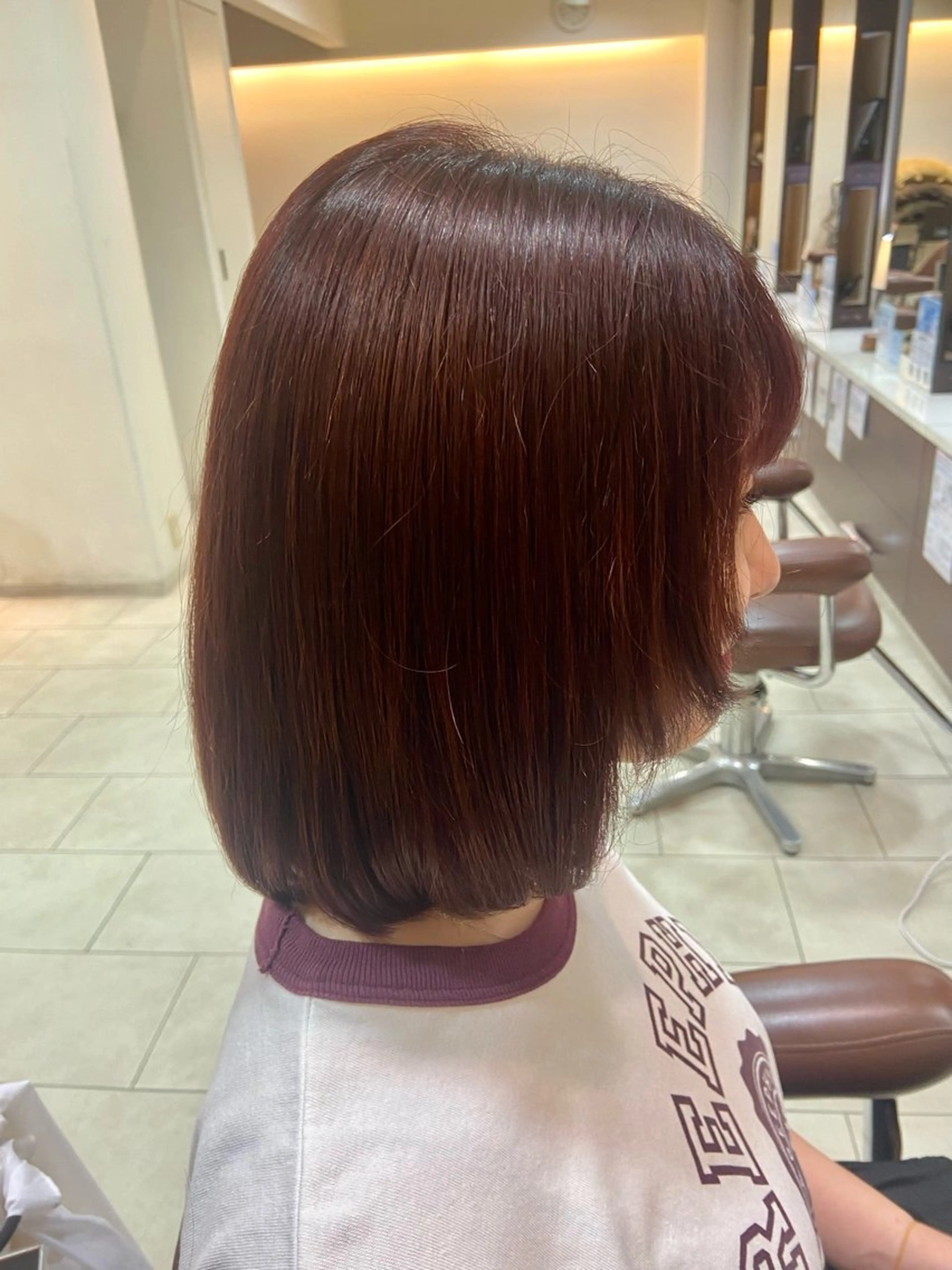 カラー エドルカラー こうみょう れいなのヘアスタイル