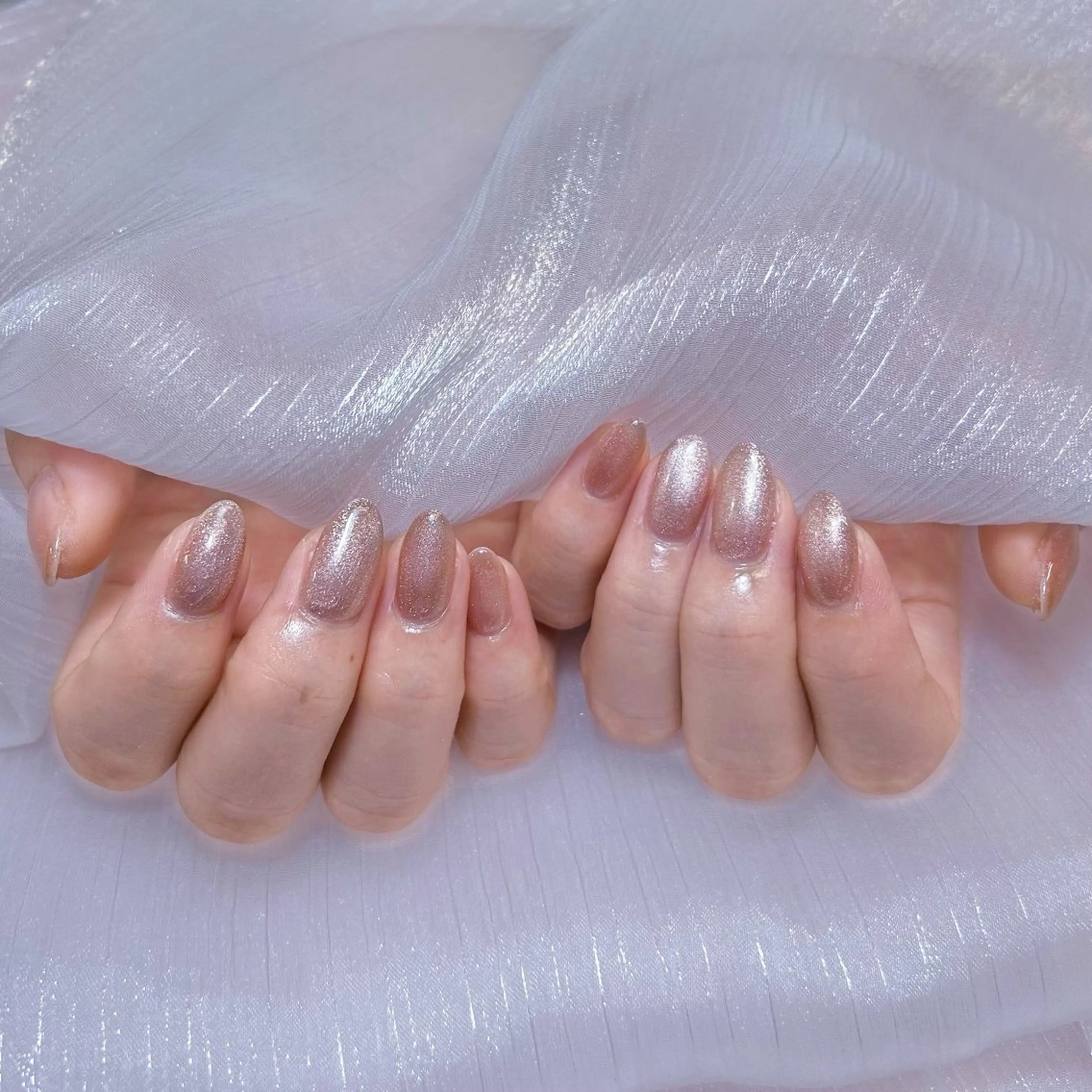 ネイル アートネイル オーロラネイル ガーリー キラキラネイル 韓国ネイル ハンドネイル DIAMOND Nail☁️のネイルデザイン