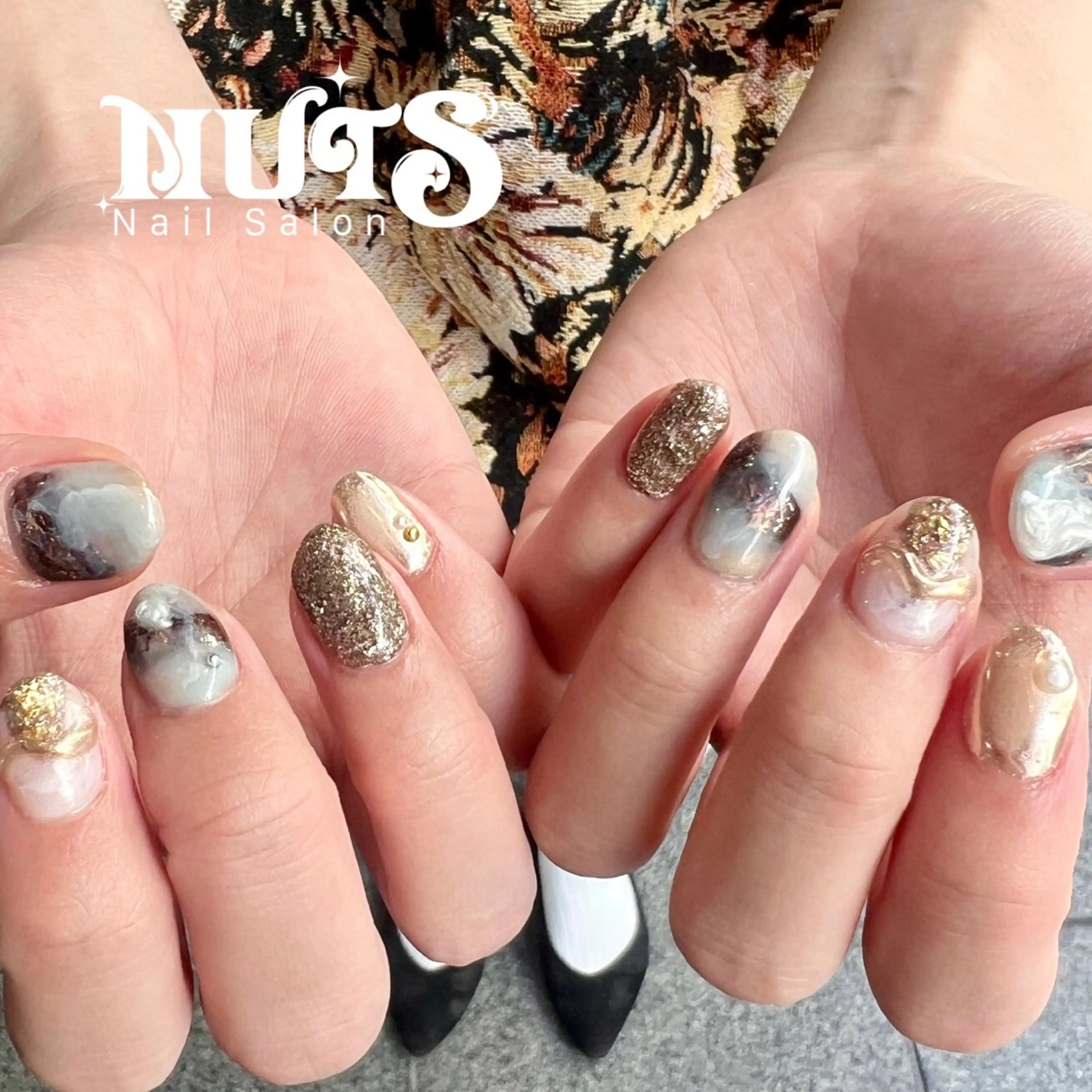 ネイル ジェルネイル ニュアンスネイル パラジェル ハンドネイル 個性派ニュアンス nuts nail所属・【池袋】nuts nail　なつみのネイルデザイン