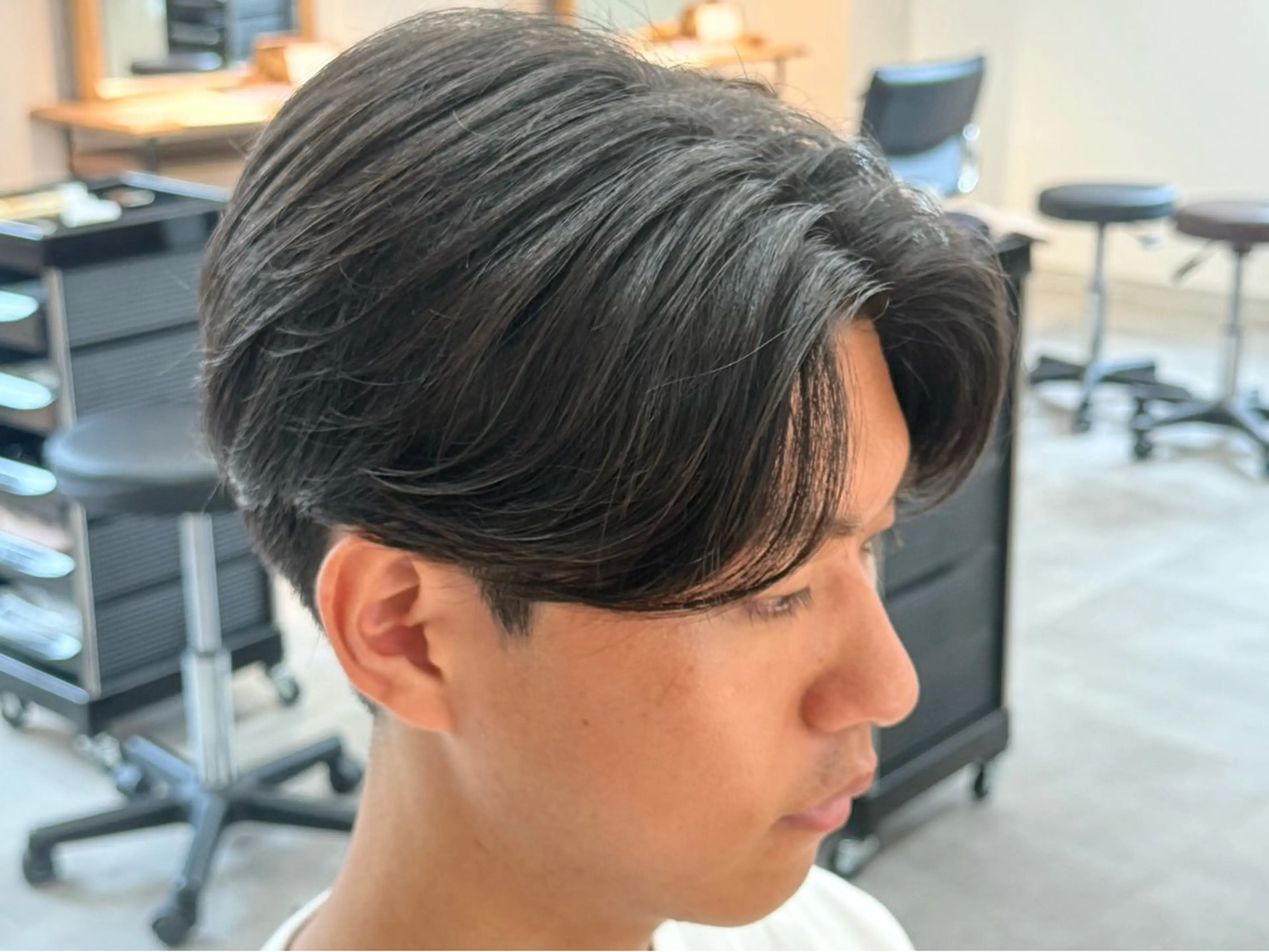 メンズ ダウンパーマ フェザーパーマ カルマパーマ メンズ韓国風 メンズパーマ カット 縮毛矯正 垢抜けへの近道✂️ メンズ縮毛矯正/齊藤のヘアスタイル