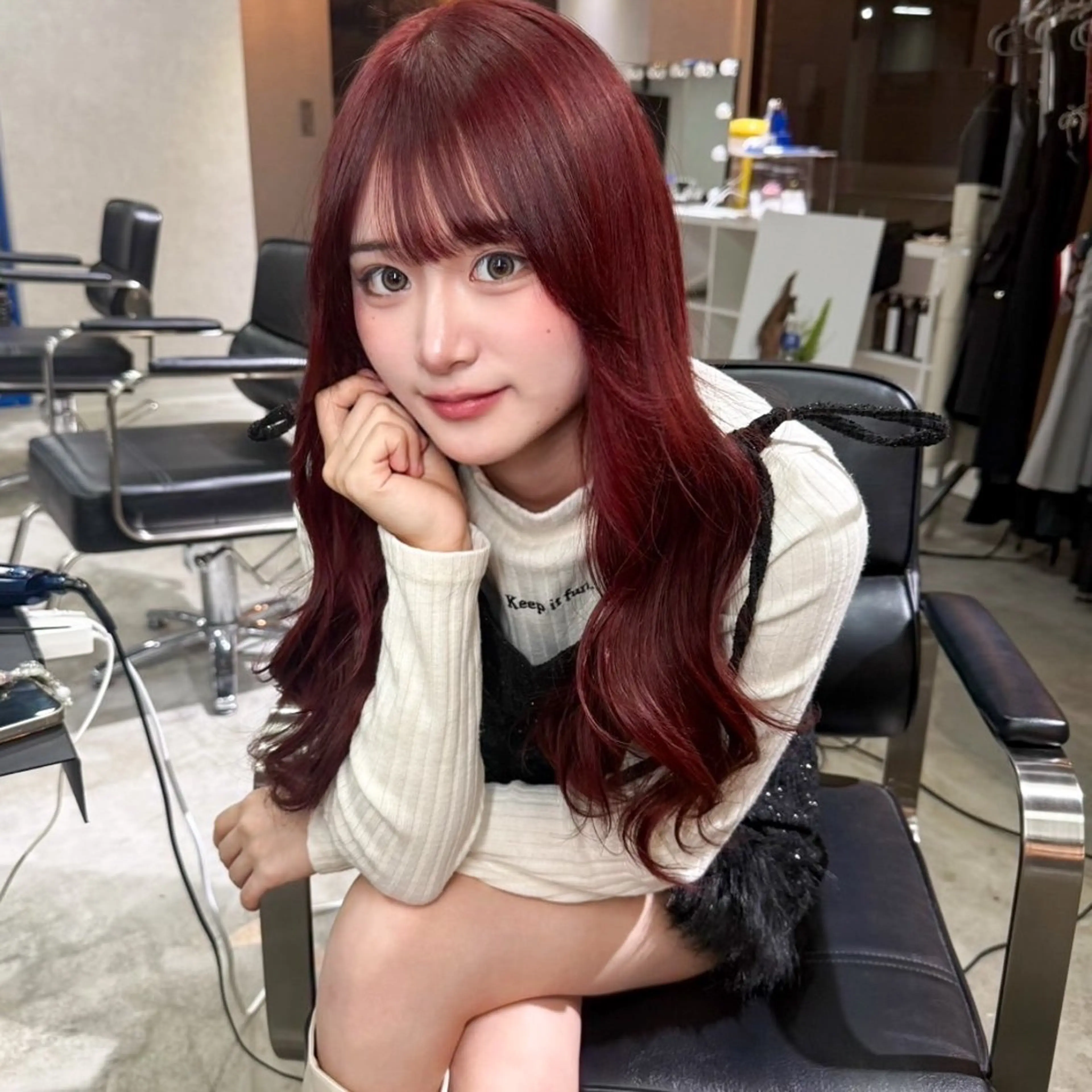 ロング カラー 暖色/ミルクティー /レイヤー/マリア♡のヘアスタイル