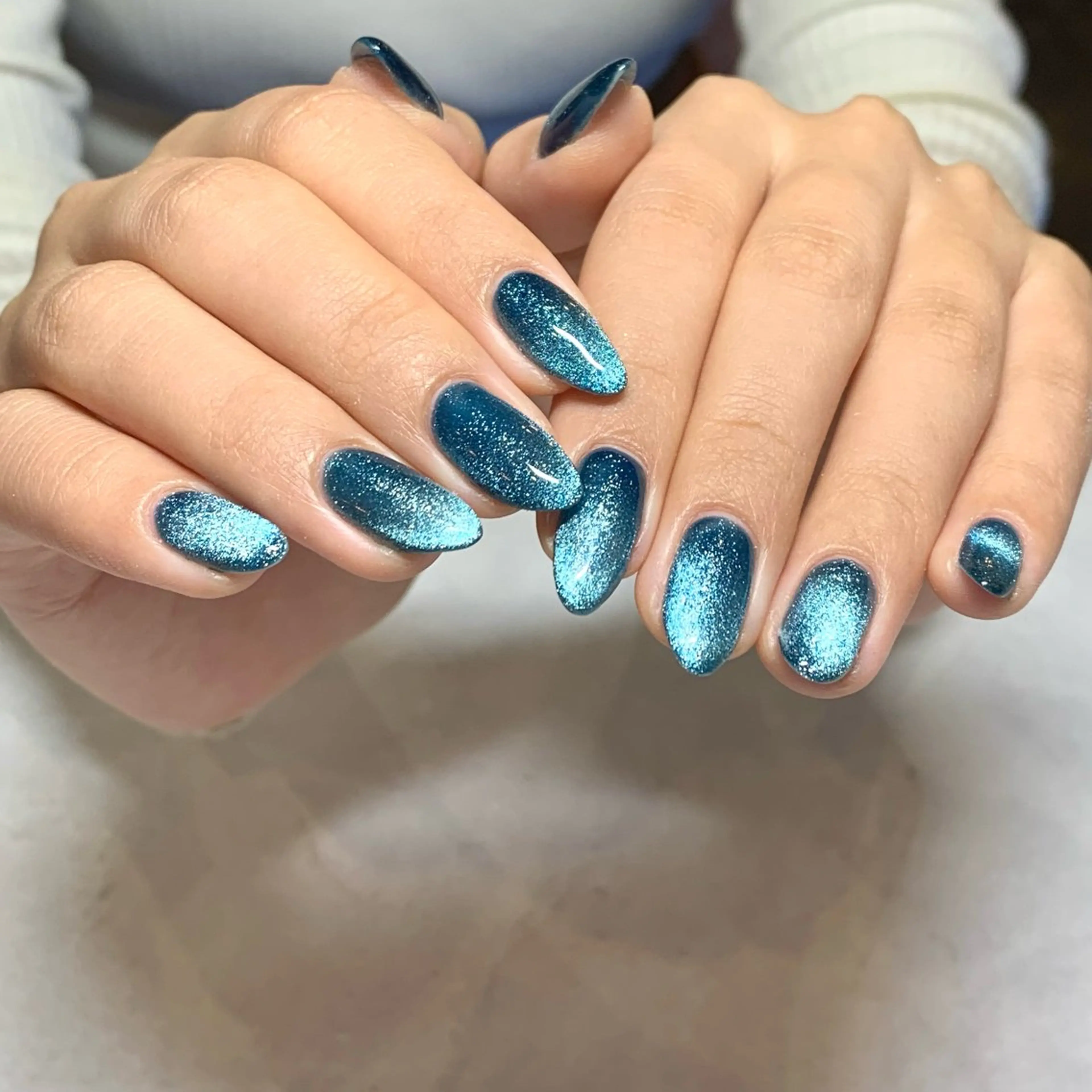 ネイル ハンドネイル 0203ムニムサン 💙Sayakaのネイルデザイン