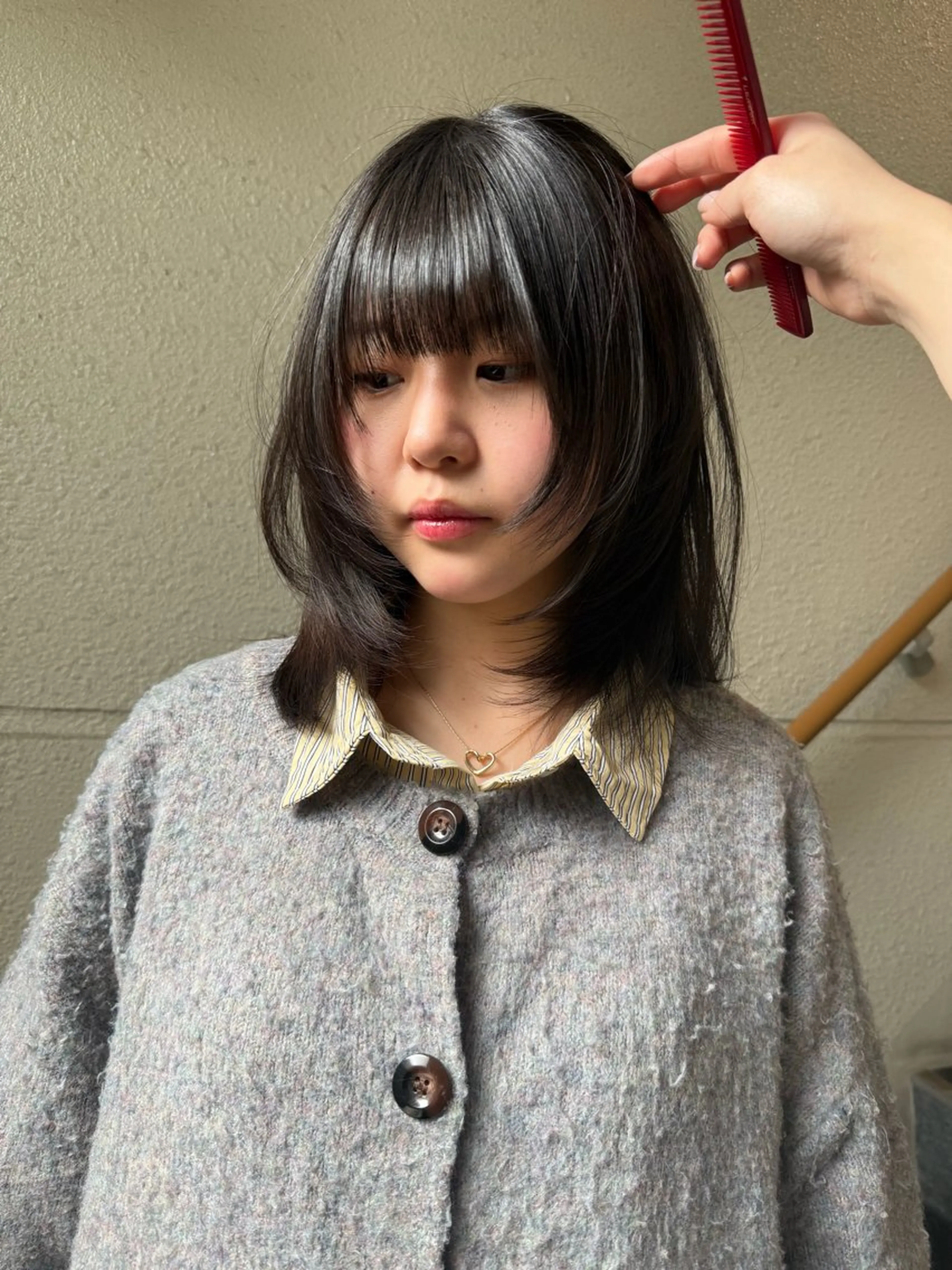 ミディアム ミディアムレイヤー レイヤーカット カラーモデル募集中 Rei🐈‍⬛/大宮のヘアスタイル