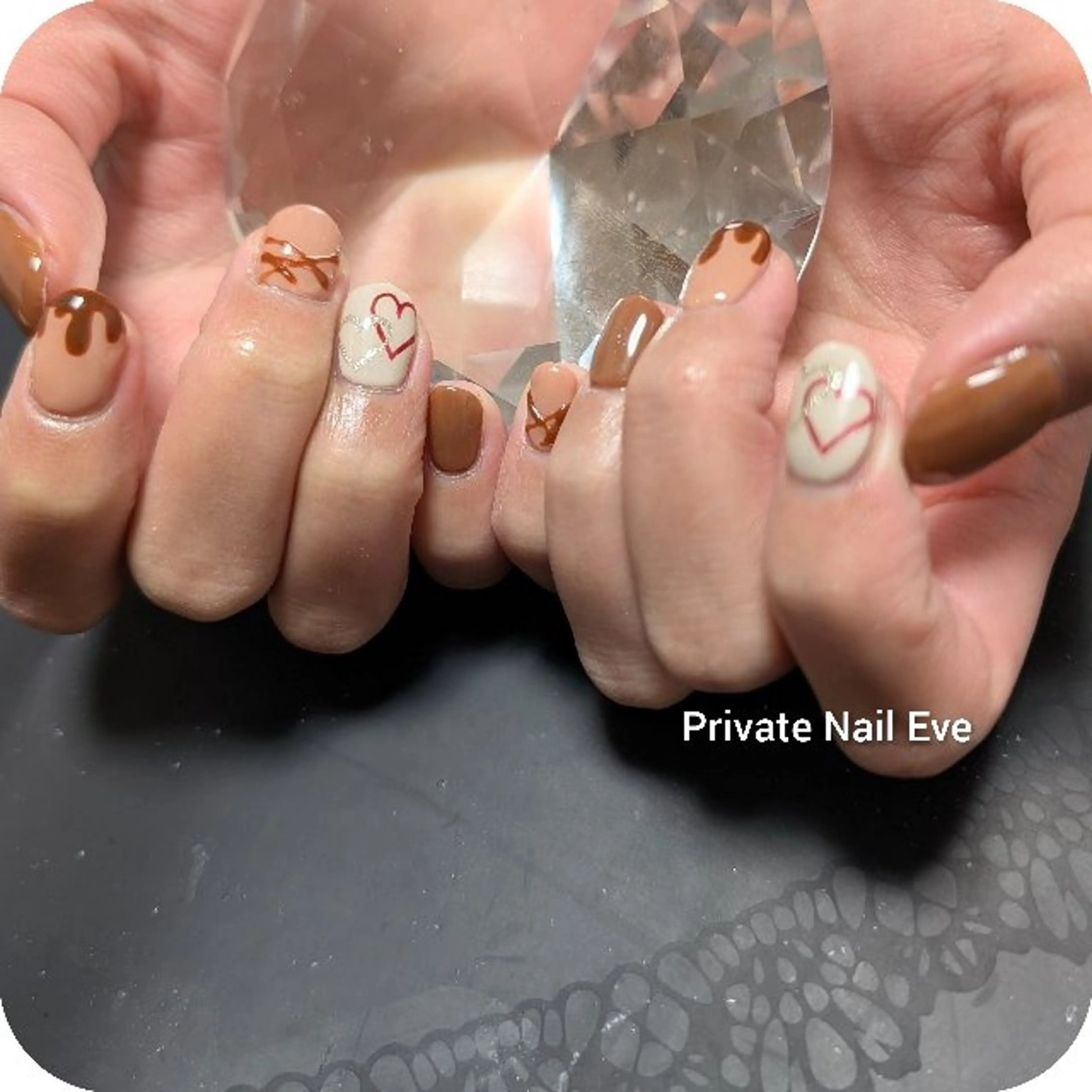 ネイル バレンタイン ハンドネイル ネイル junkoのネイルデザイン