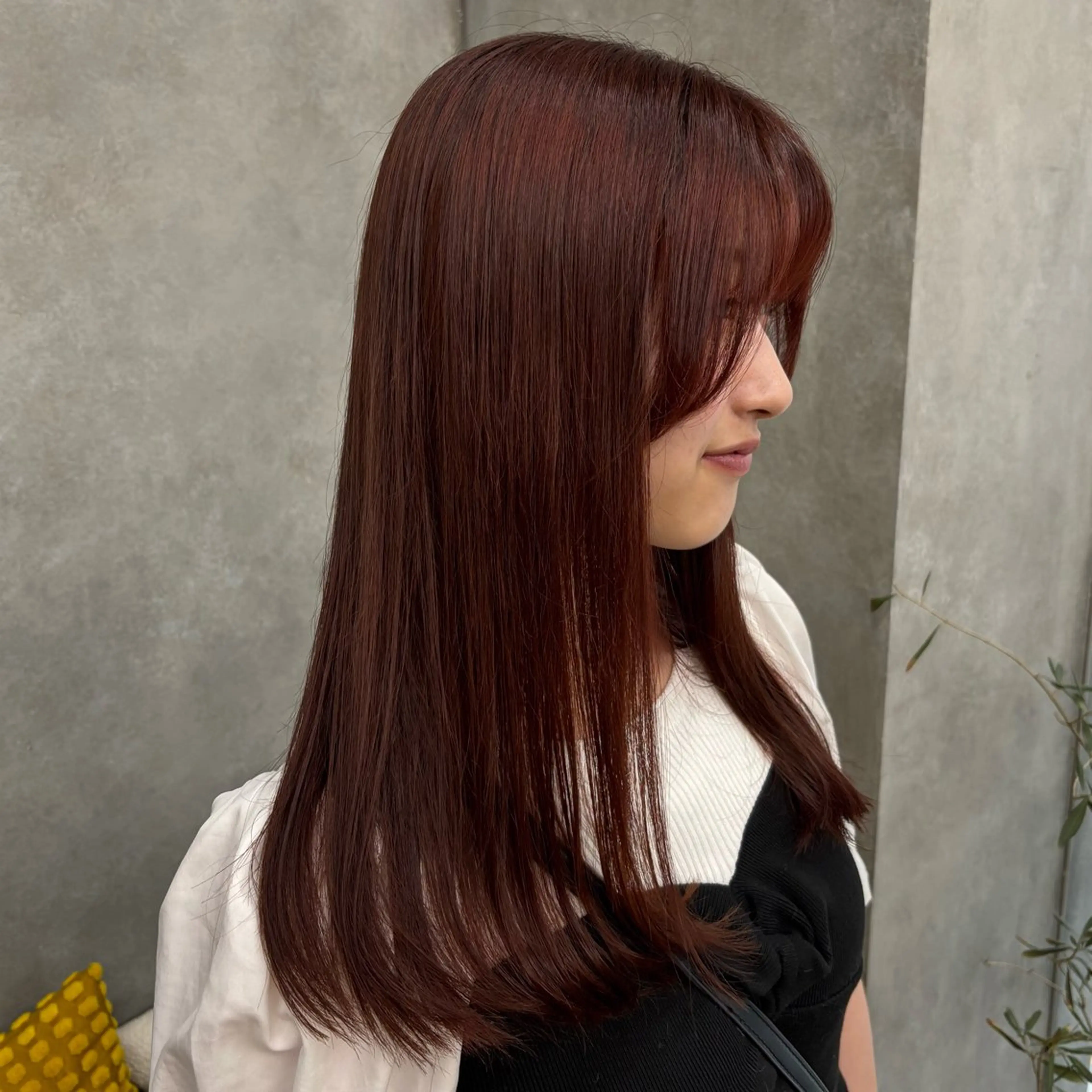 セミロング カラー カット ヘアカラー BELO OSAKA マオのヘアスタイル