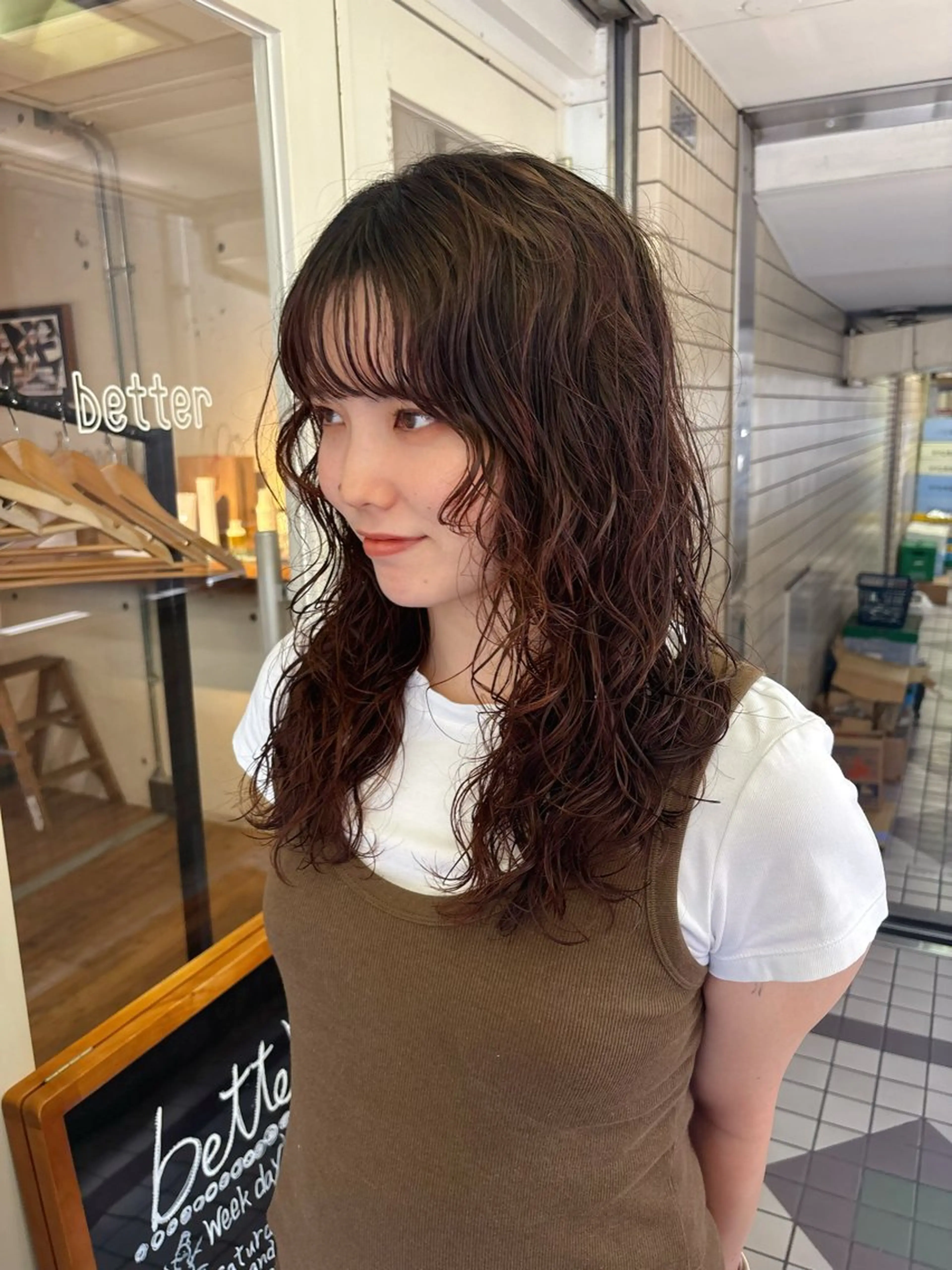 ロング パーマ カット パーマ kaito パーマ募集！🔵のヘアスタイル