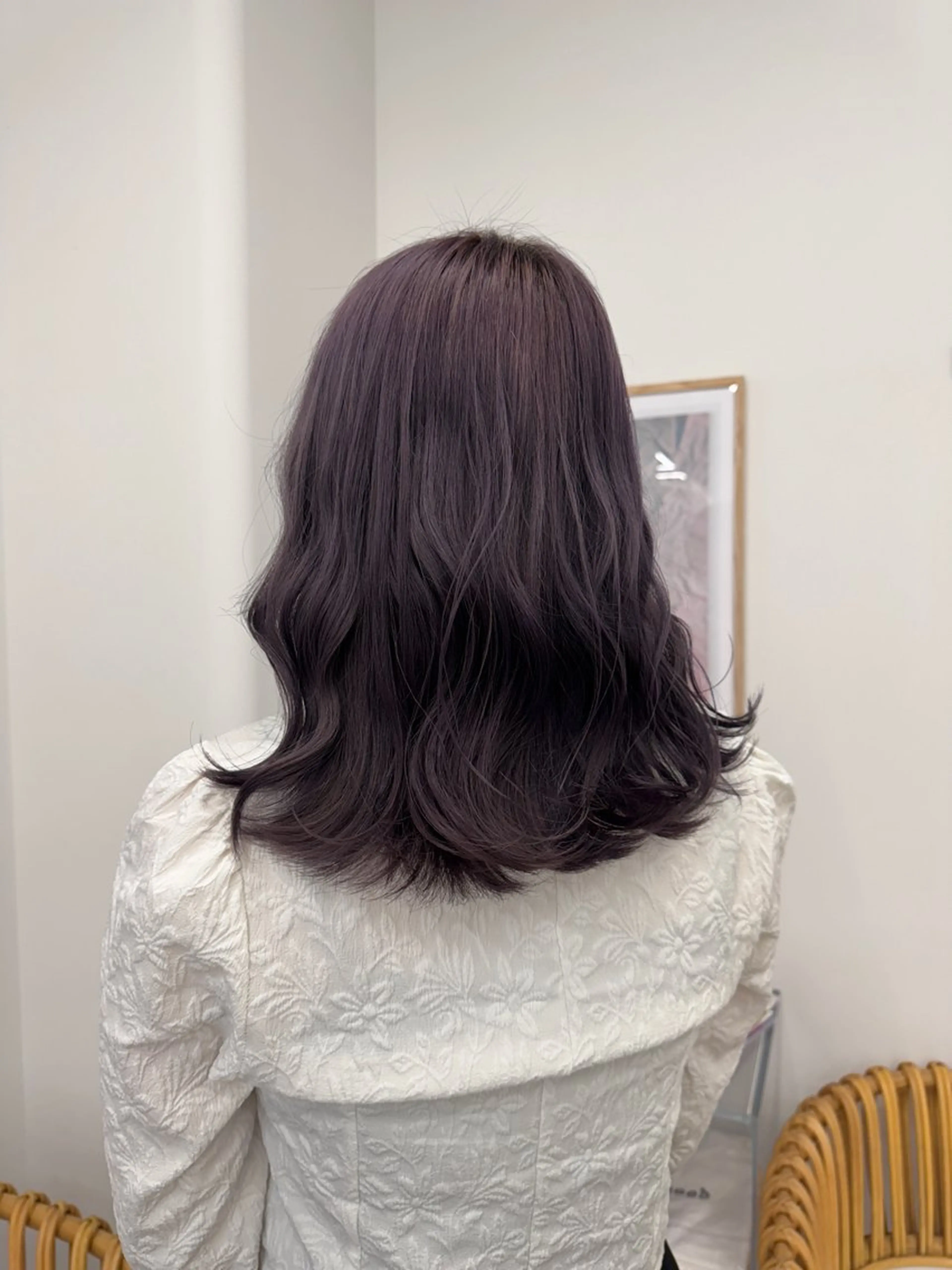 ロング ヘアカラー 透明感カラー🫧⌇ 青🫐🩵のヘアスタイル