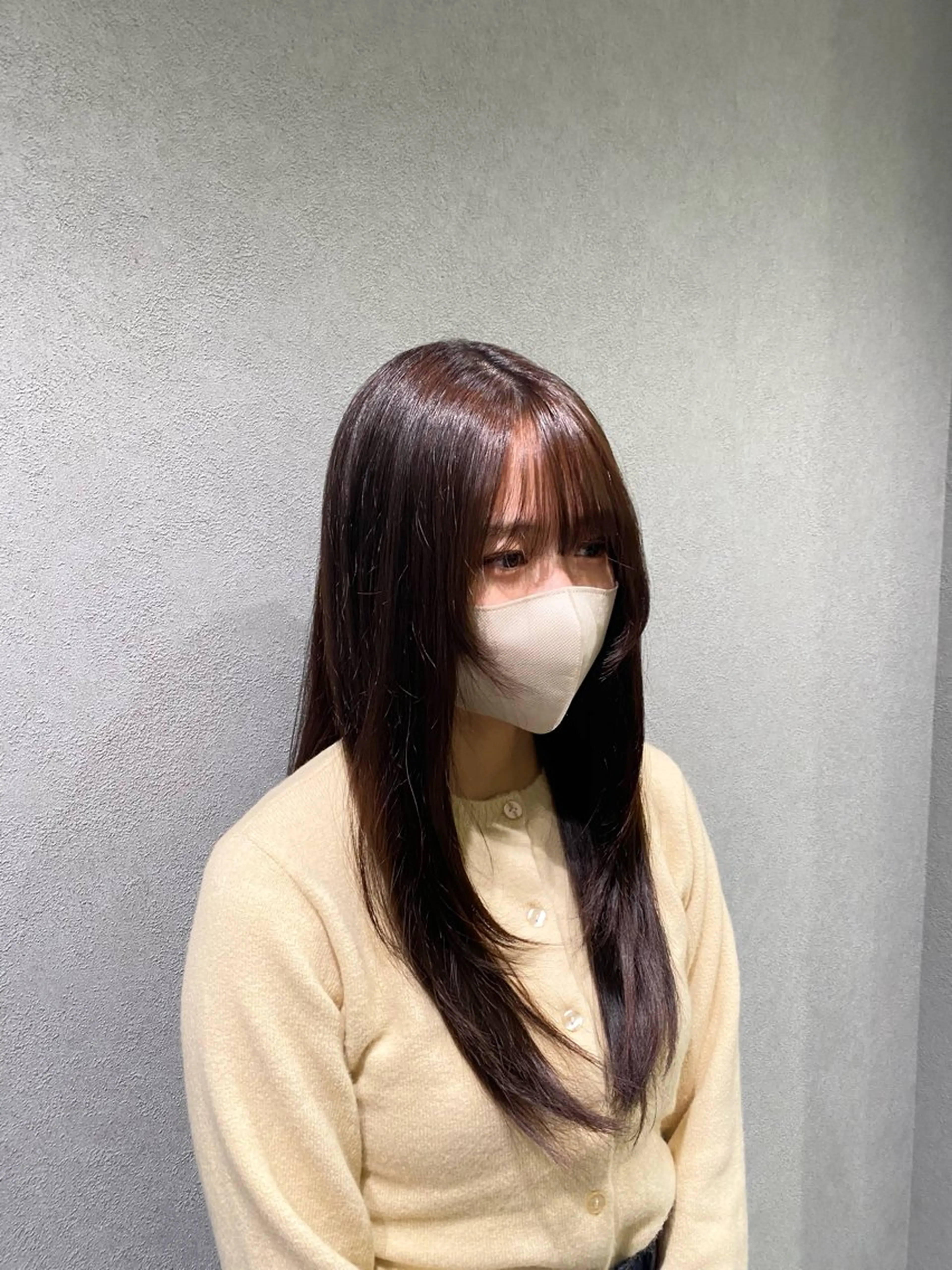 ロング カラー ブラウンカラー ダブルカラー トリートメント Chouette .ayakaのヘアスタイル