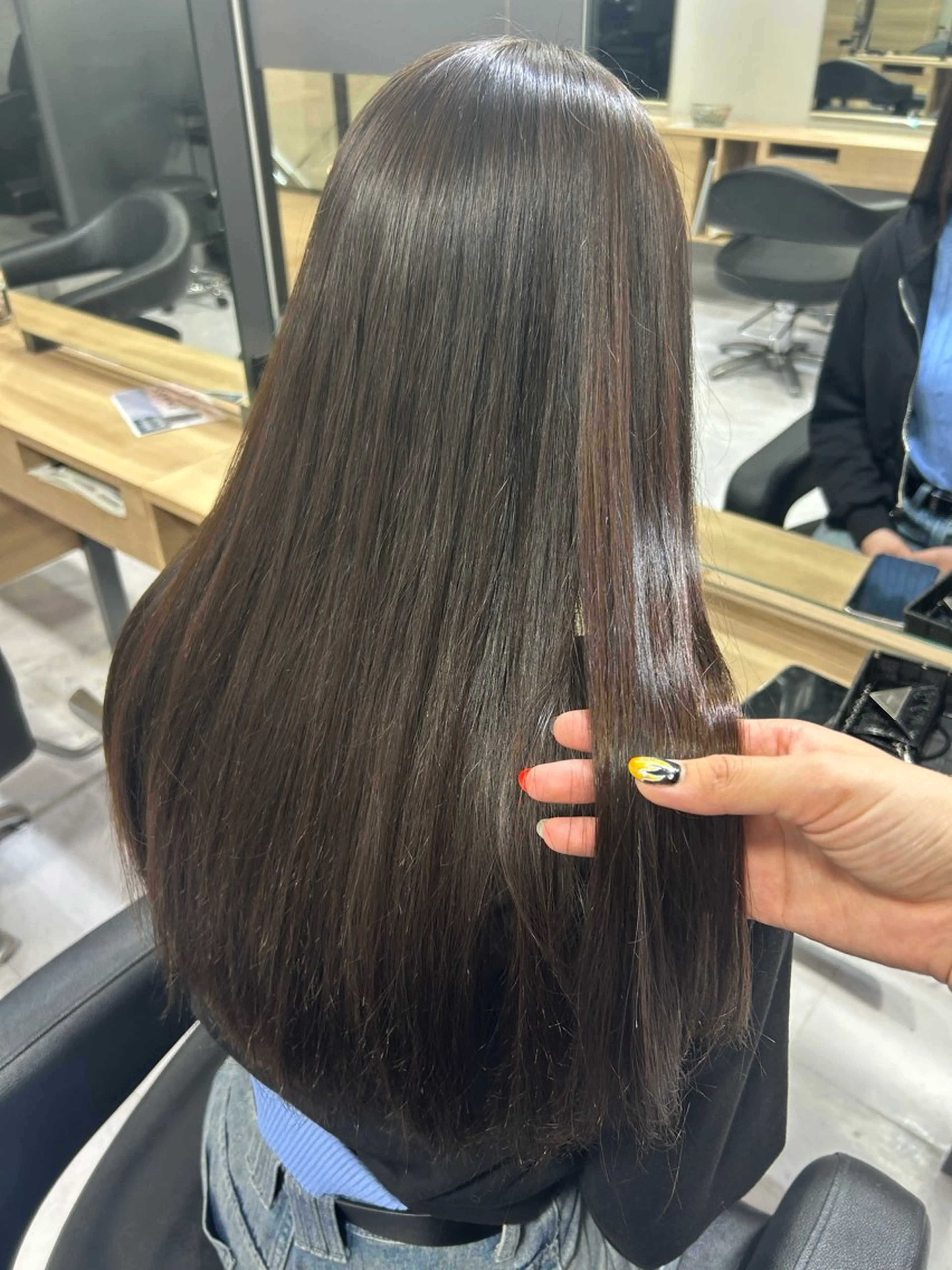 ロング パーマ 縮毛矯正 ストレートパーマ カット 縮毛矯正 トリートメント りか/ 大宮のヘアスタイル