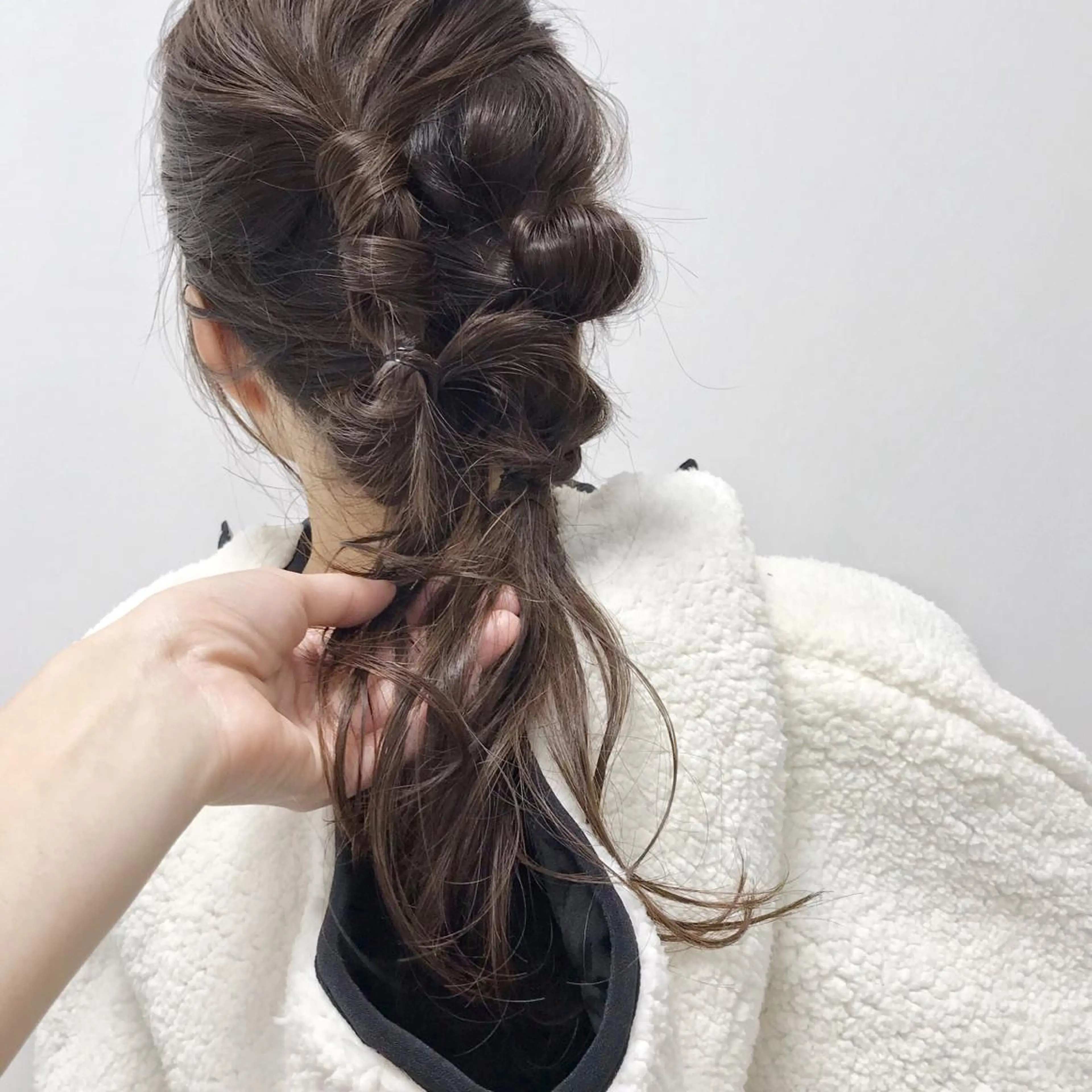 ロング カラー ヘアアレンジ HARUNA🤍 大人ショートヘアのヘアスタイル