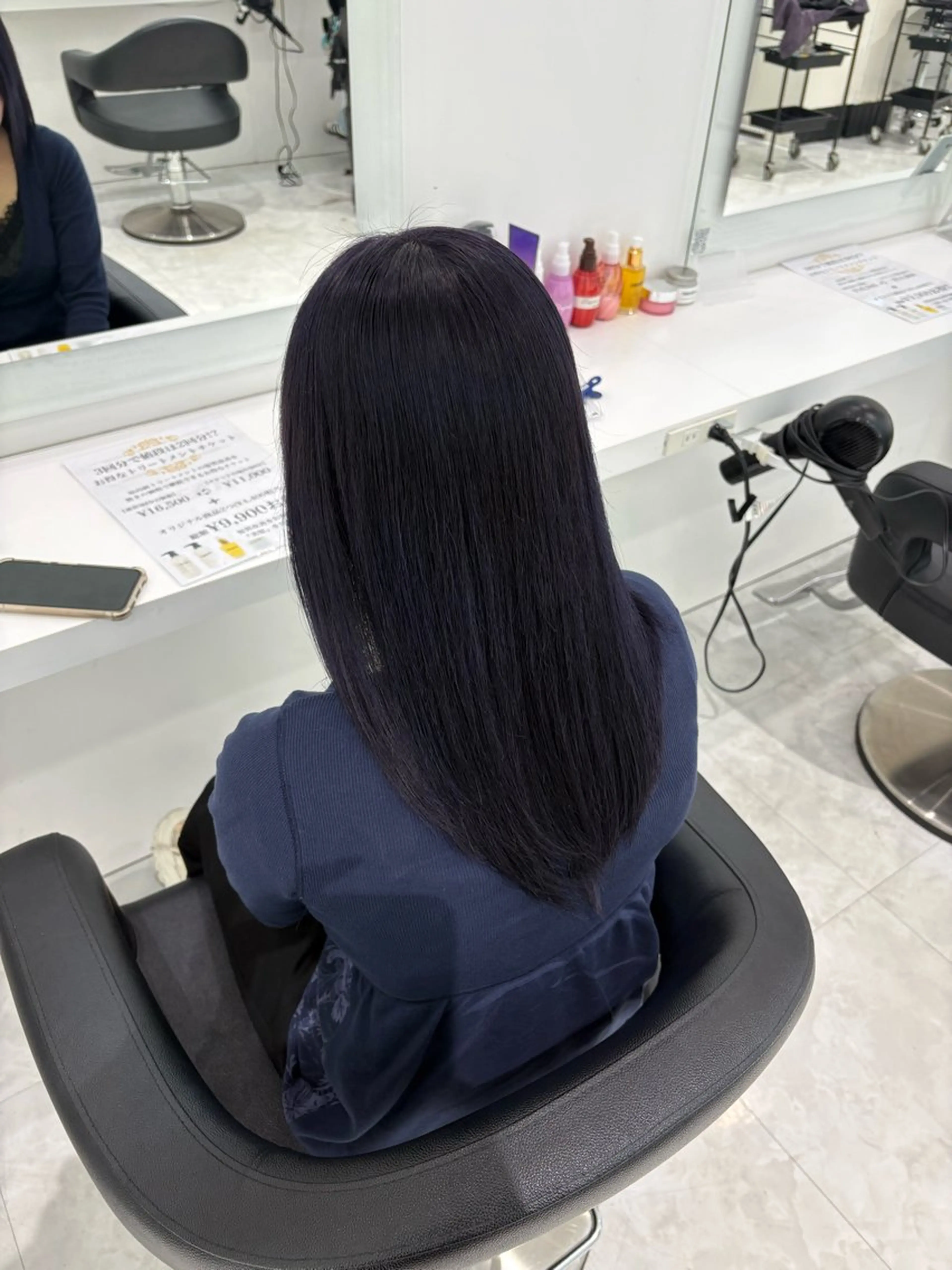 ロング カラー ヘアカラー 🤍ྀི透ける寒色 Cocoa🤍ྀིのヘアスタイル