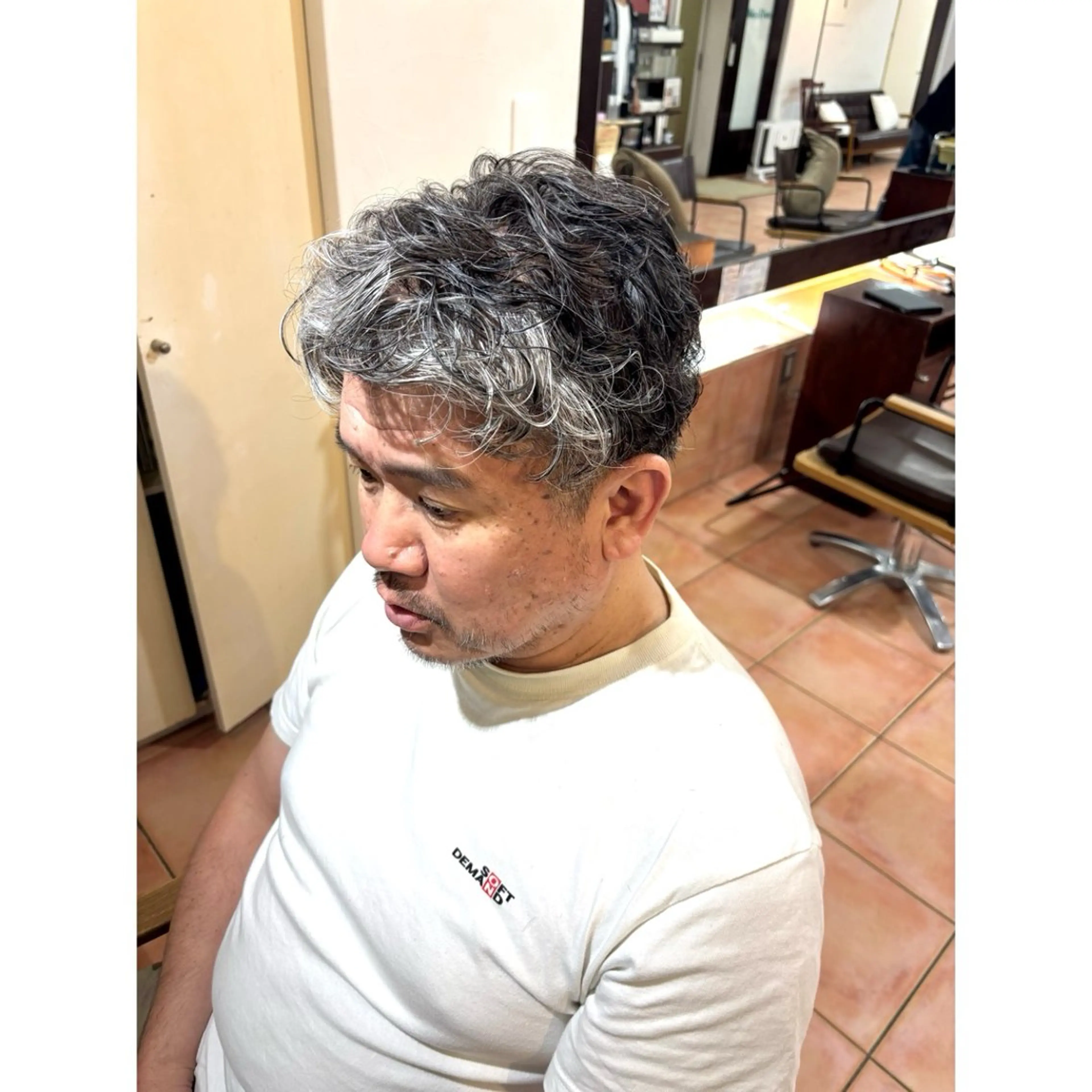 ショート パーマ ヘアアレンジ メンズ カット パーマ 宮川 莉央のその他イメージ