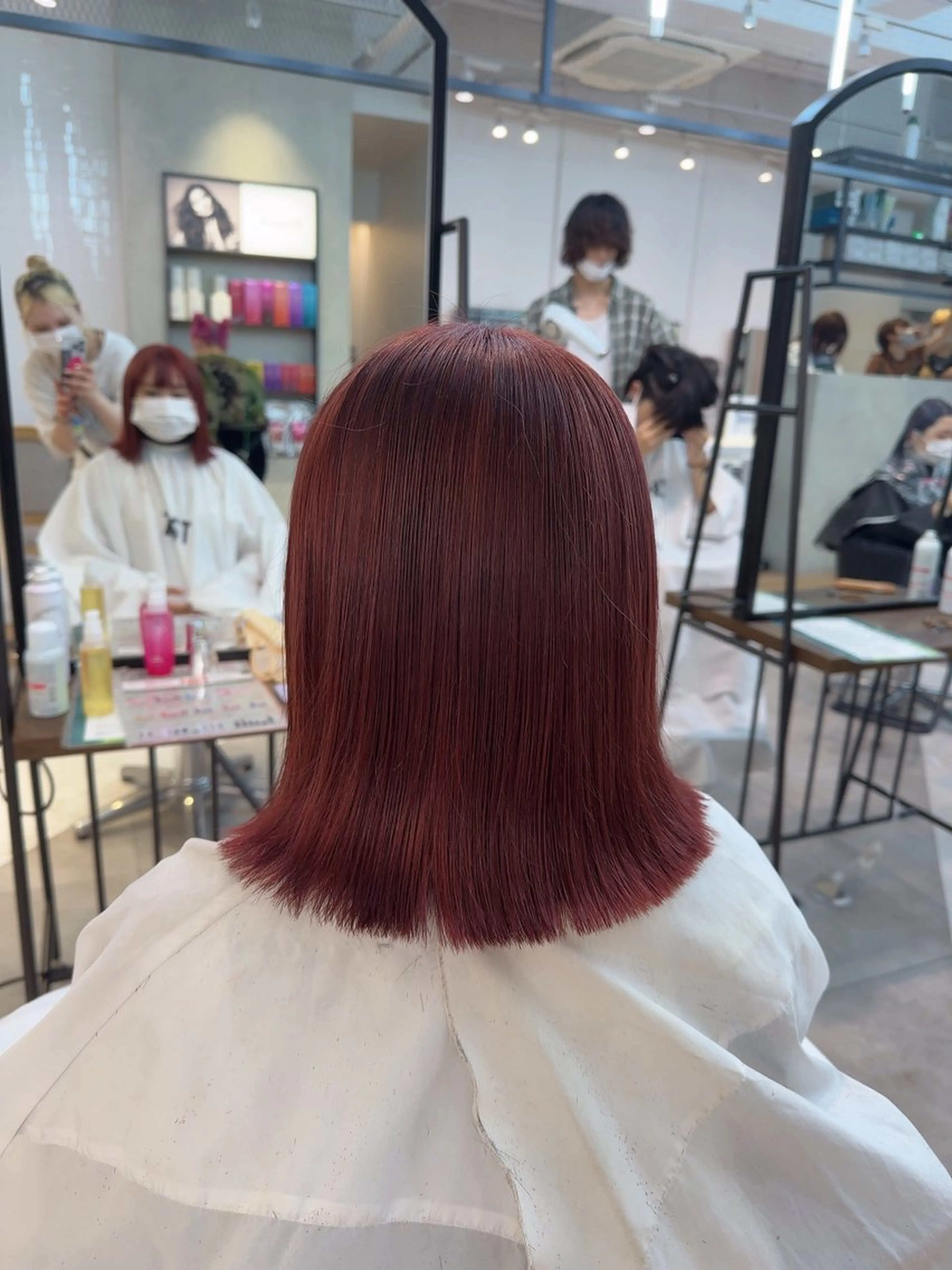 ミディアム カラー ヘアアレンジ ハイトーン特化 pepe🎀のヘアスタイル