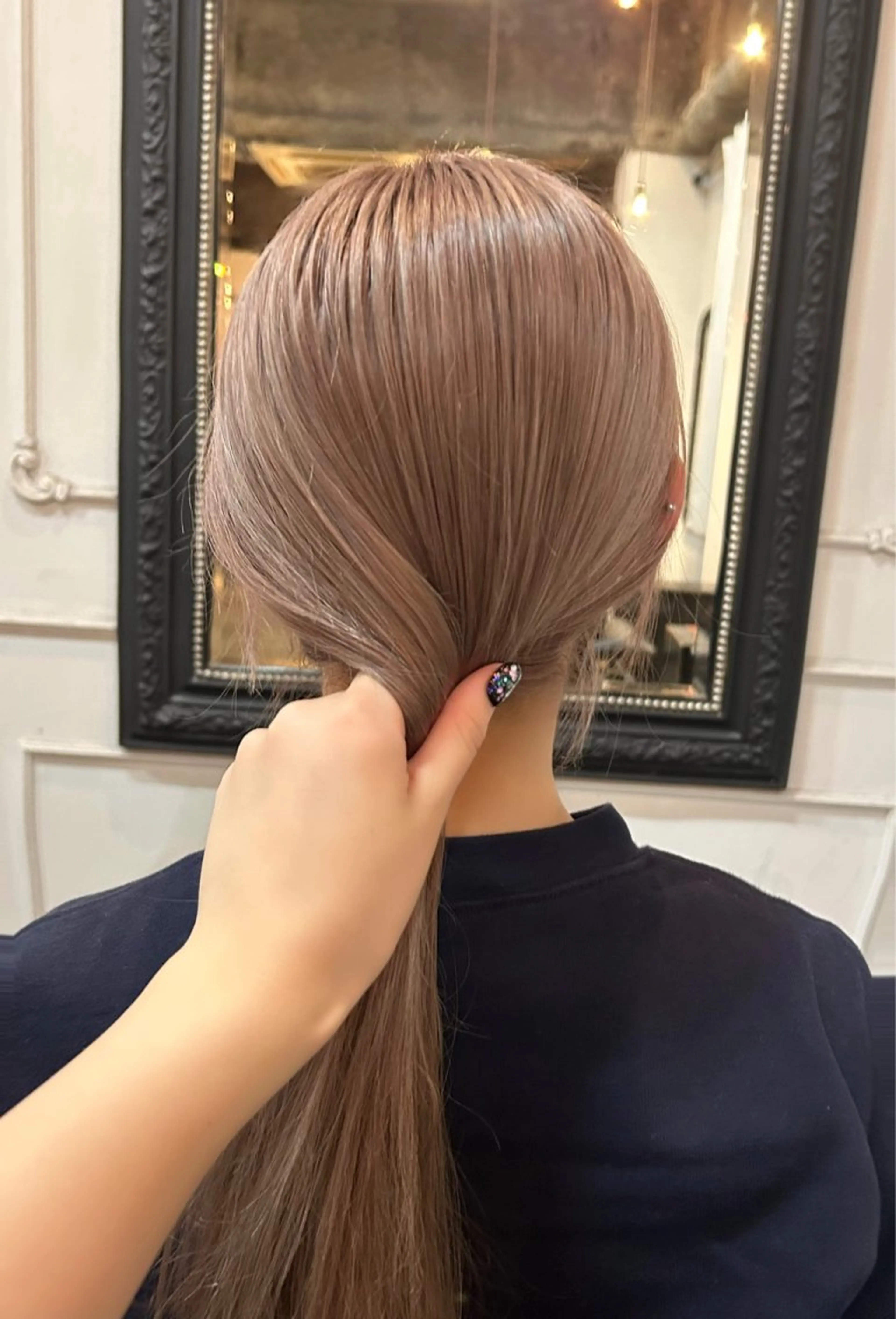 カラー ベージュカラー ブリーチ ピンクカラー ピンクベージュ ヘアカラー ✧ブリーチ/レイヤー /momo✧のヘアスタイル