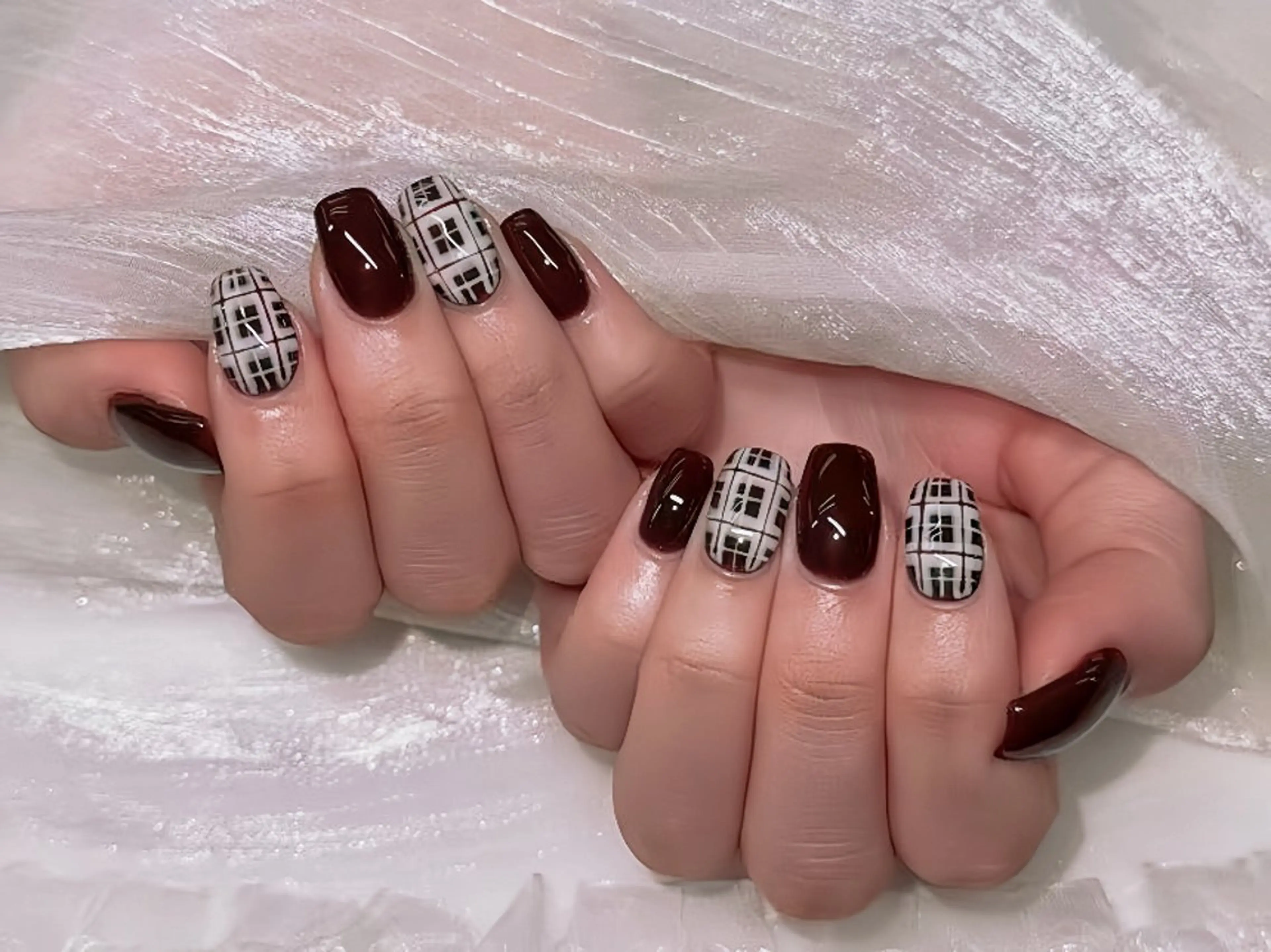 ネイル 長さ出し ジェルネイル 韓国ネイル マグネットネイル 持ち込み Egao Nail錦糸町店のネイルデザイン