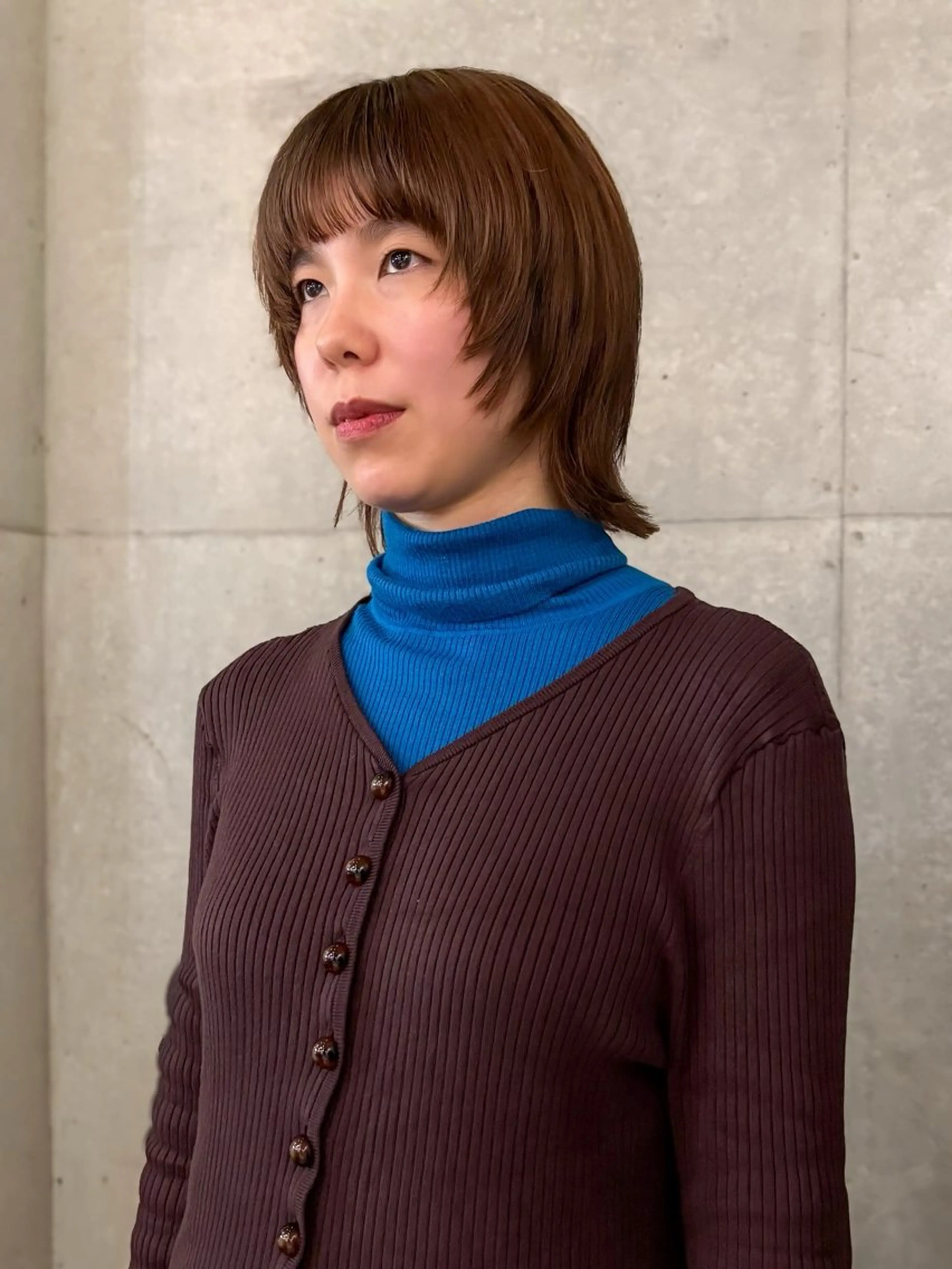 ショート カラー 顔周りカット レイヤーカット ウルフカット RYUTA 代官山美容室✂︎のヘアスタイル