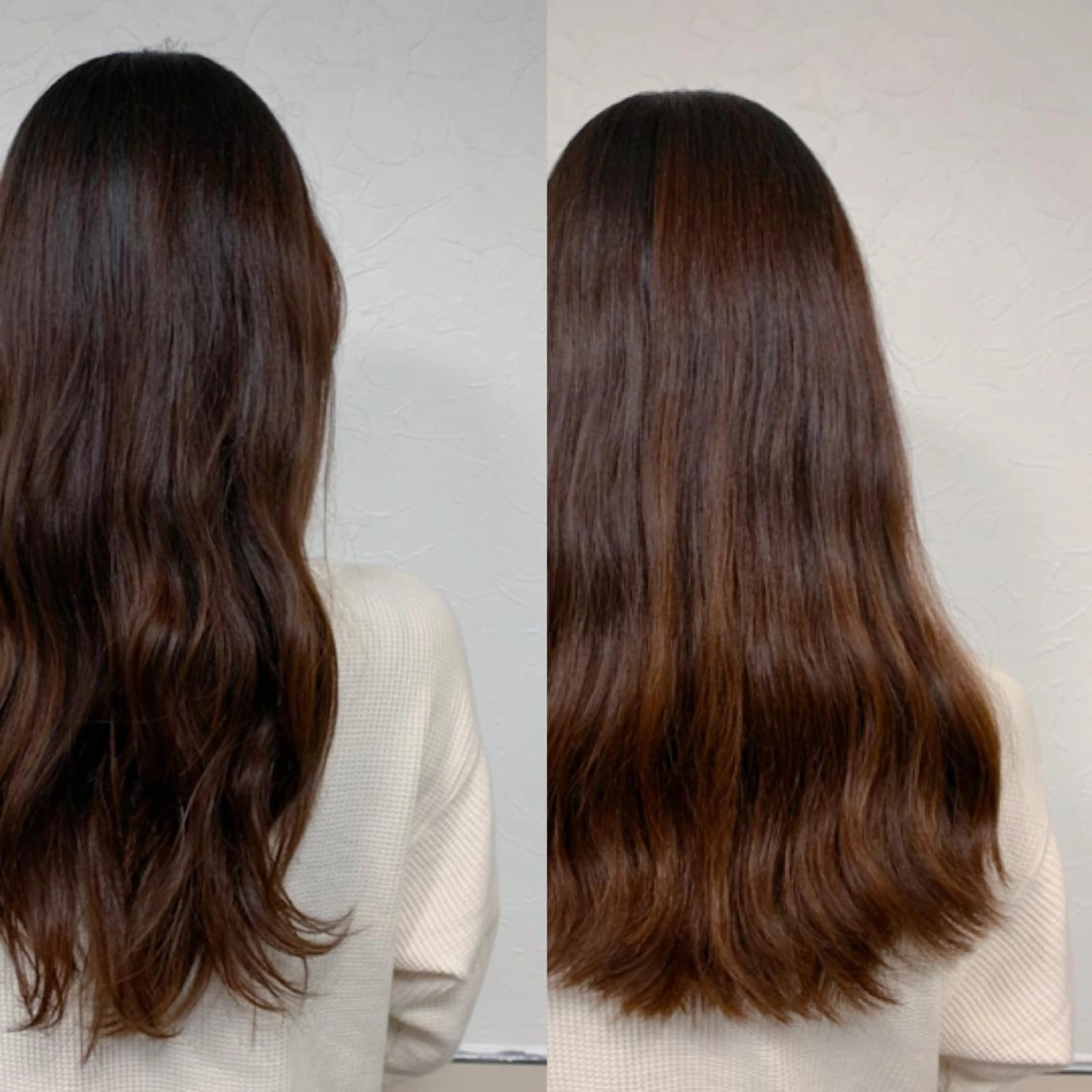 ロング 伸ばしかけ ウスイマイコ カット/ケアカラーのヘアスタイル