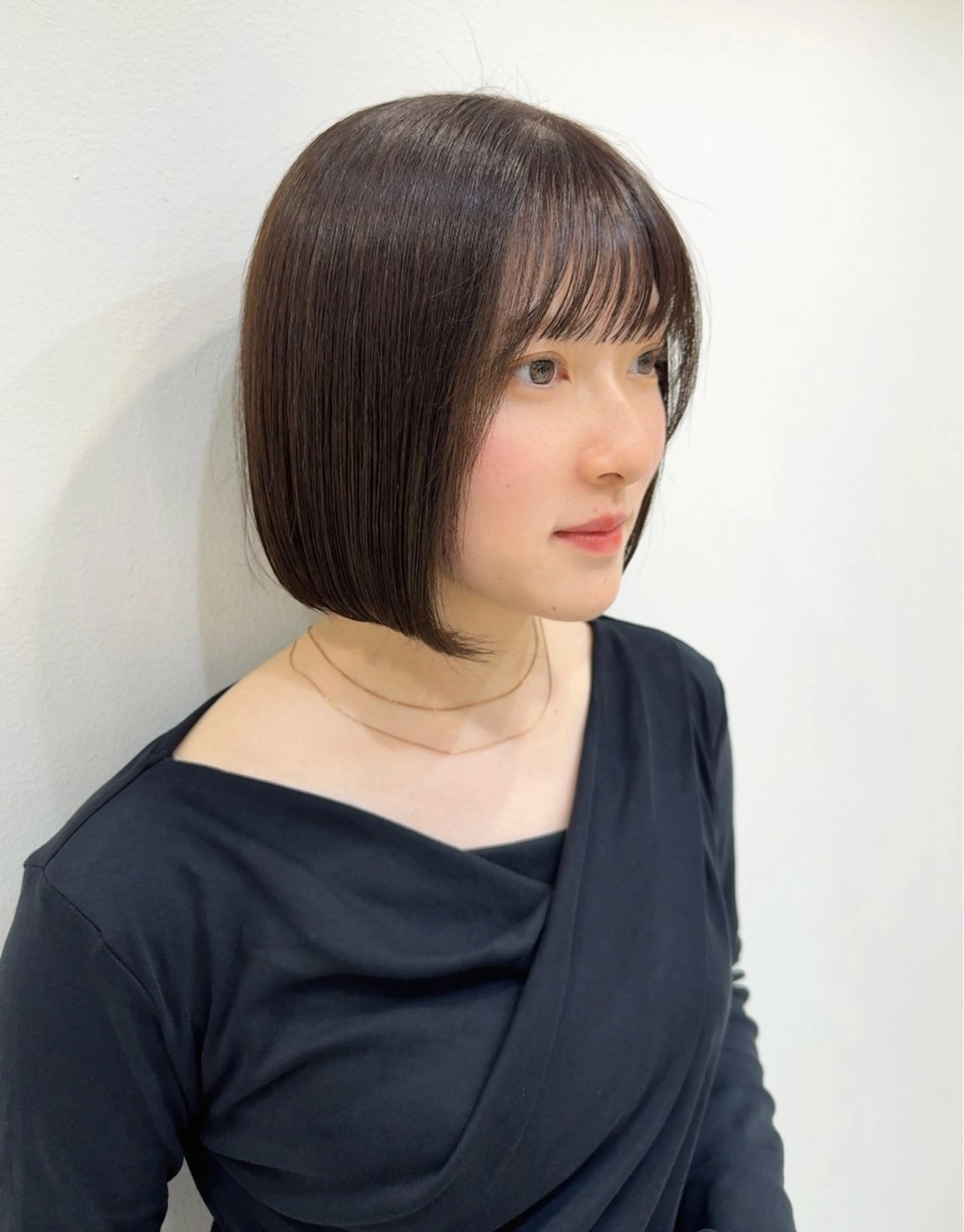 ミディアム カット ヘアカラー トリートメント Sayaka ii+Uのヘアスタイル