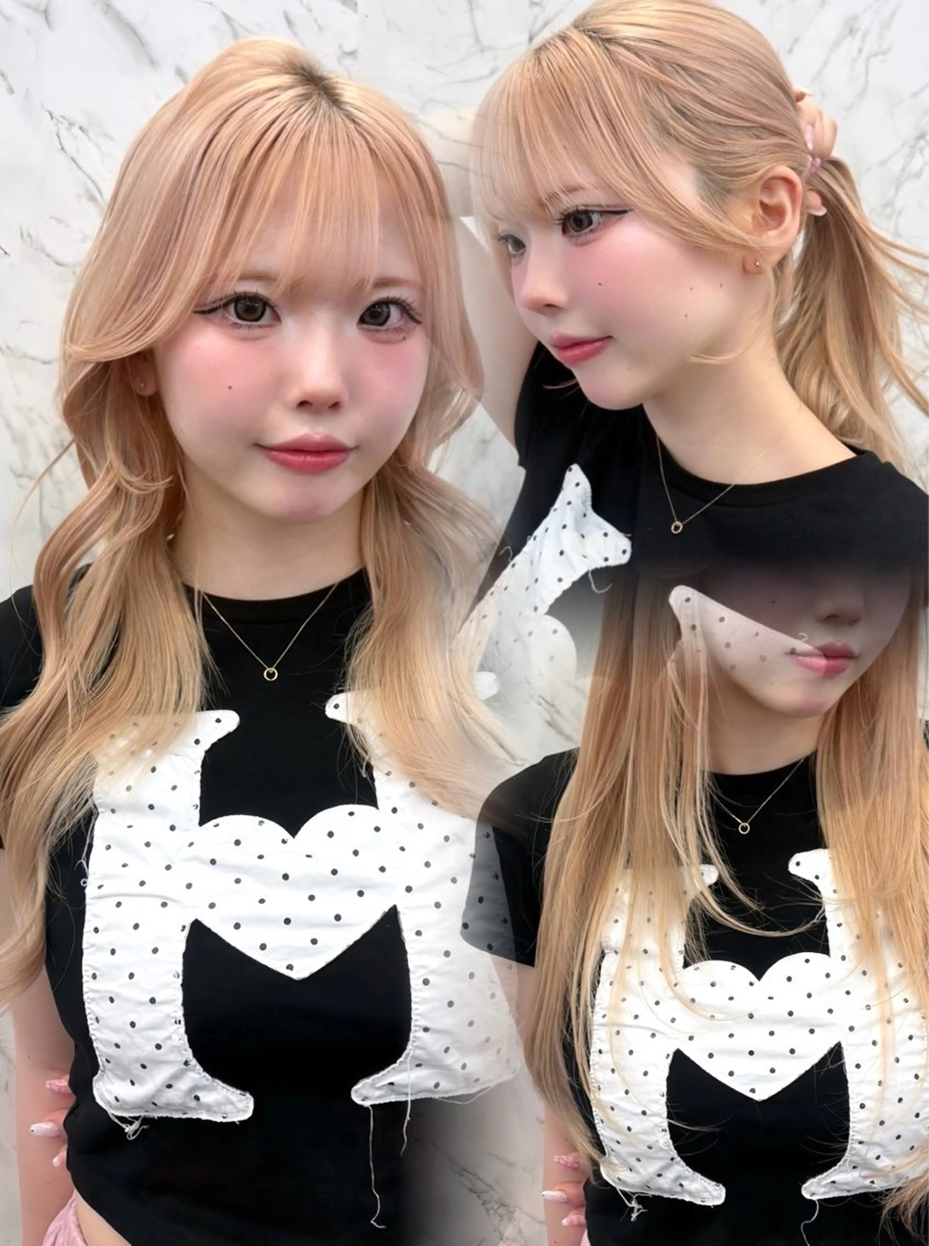 前髪、顔周りカットの写真