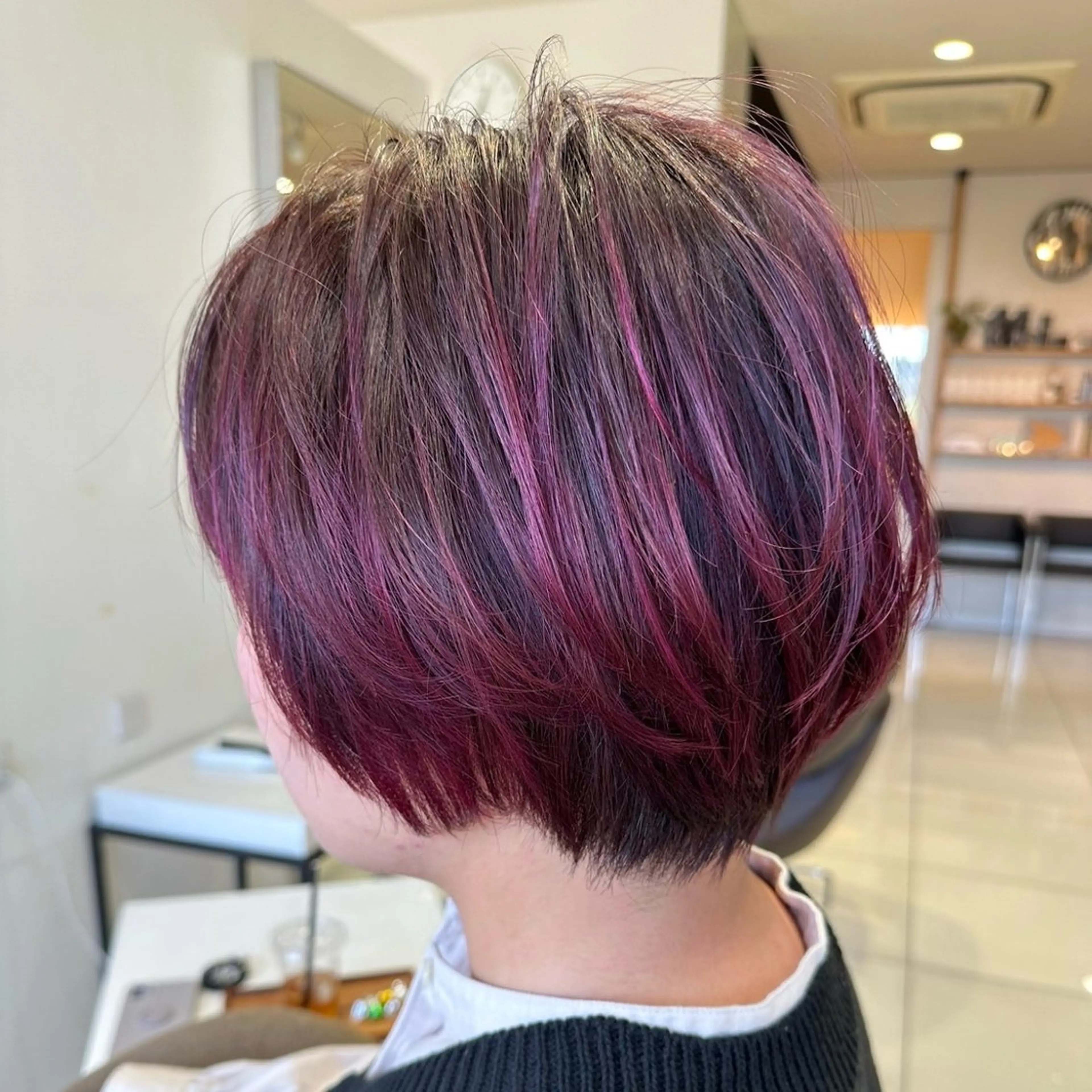 ショート レイヤーカット/艶髪 /髪質改善/のマツエク・マツパデザイン