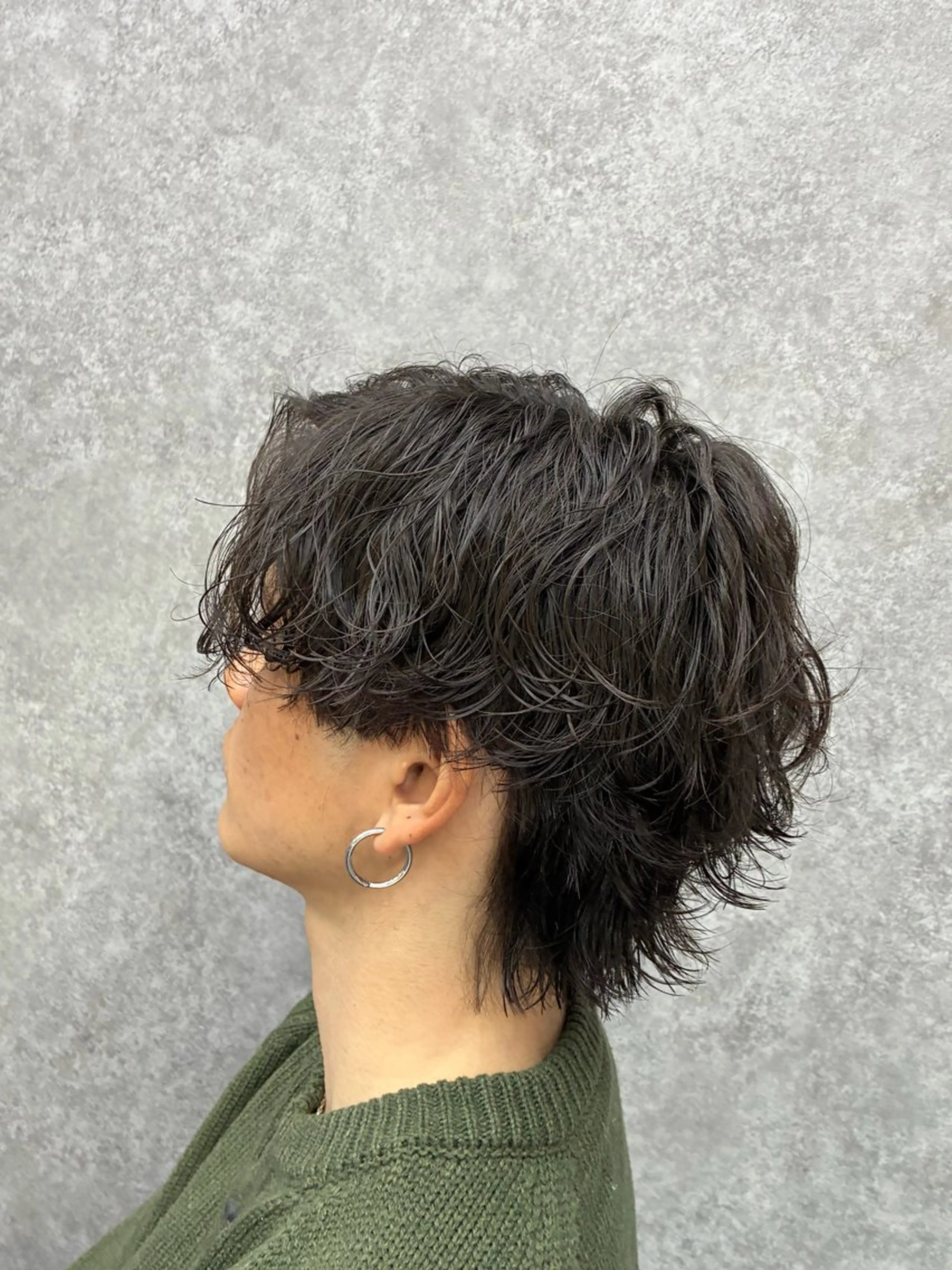 パーマ メンズ カット パーマ 深野 ちさとのヘアスタイル