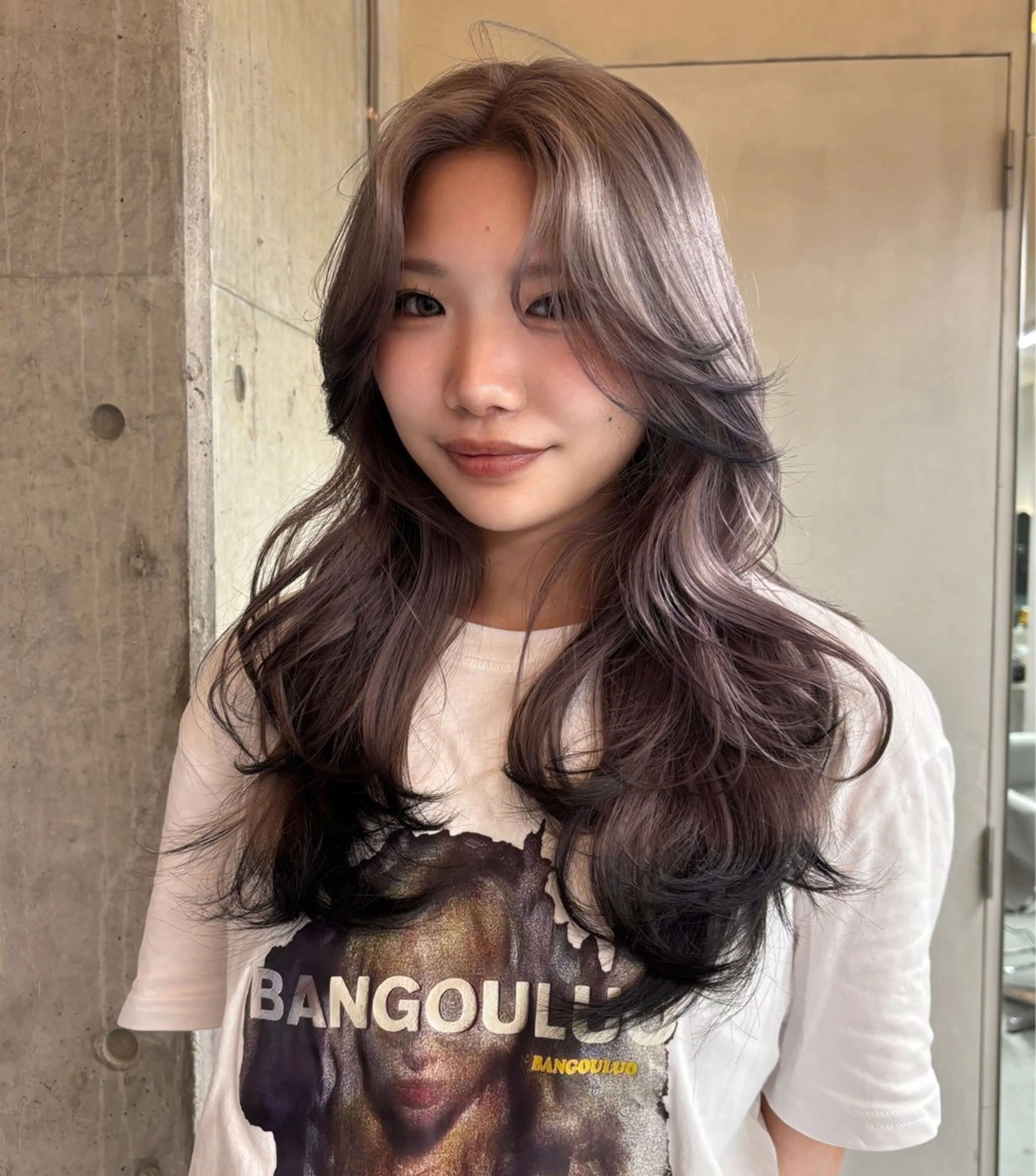 ロング カラー 中川 舞依のヘアスタイル