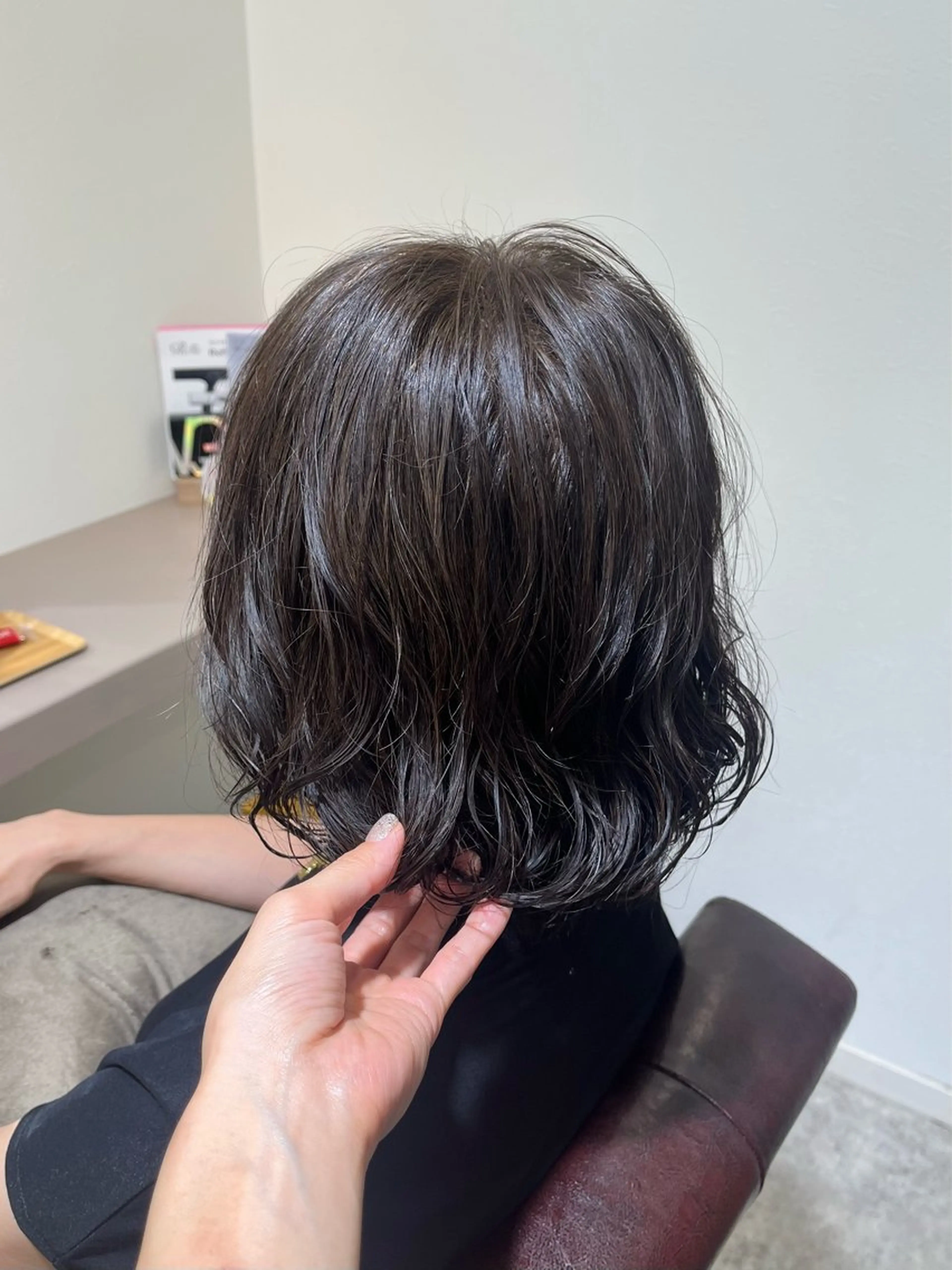 ミディアム カット ヘアカラー 堀越 エリのヘアスタイル