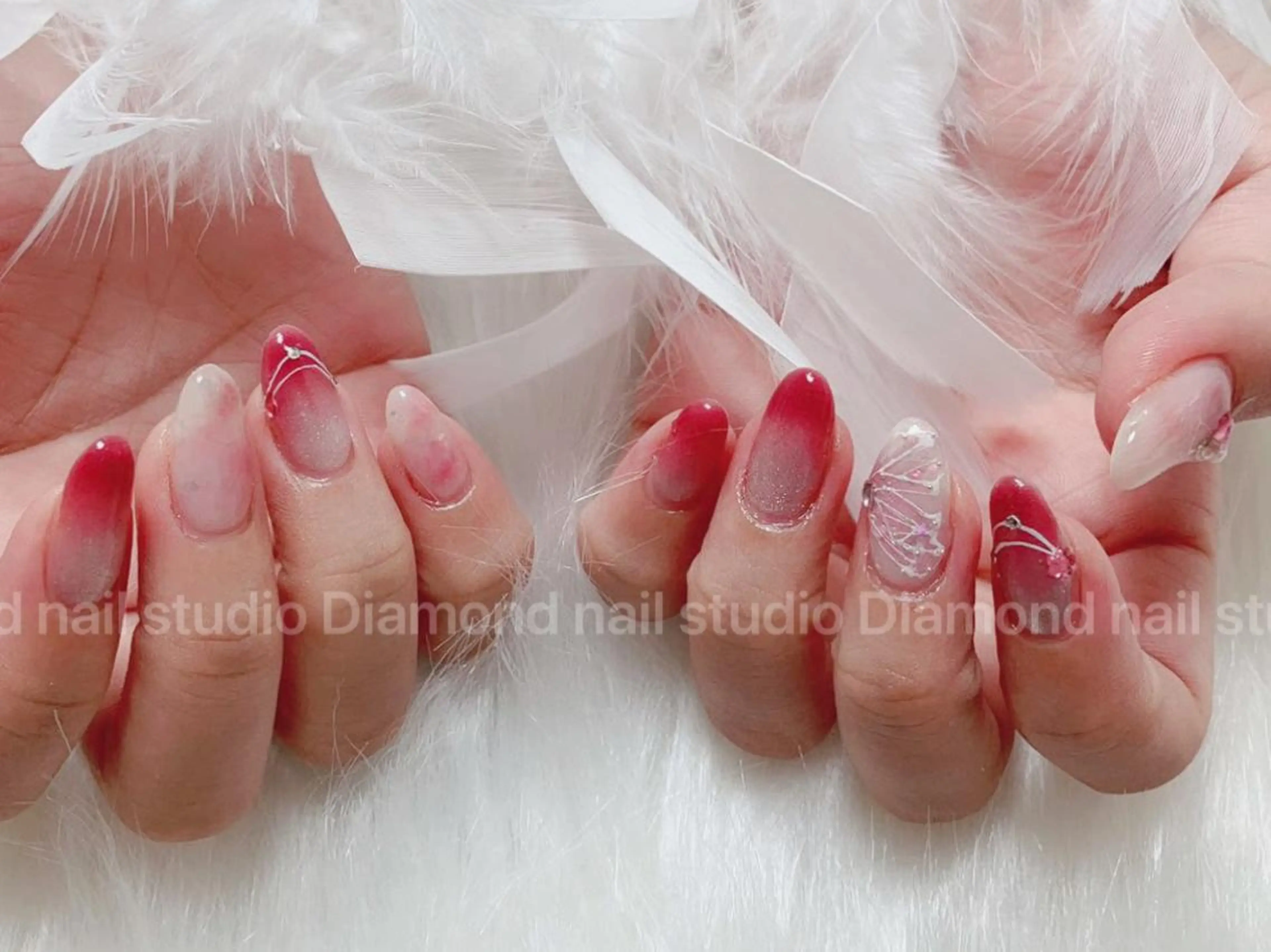 ミディアム Diamond 🚢のネイルデザイン