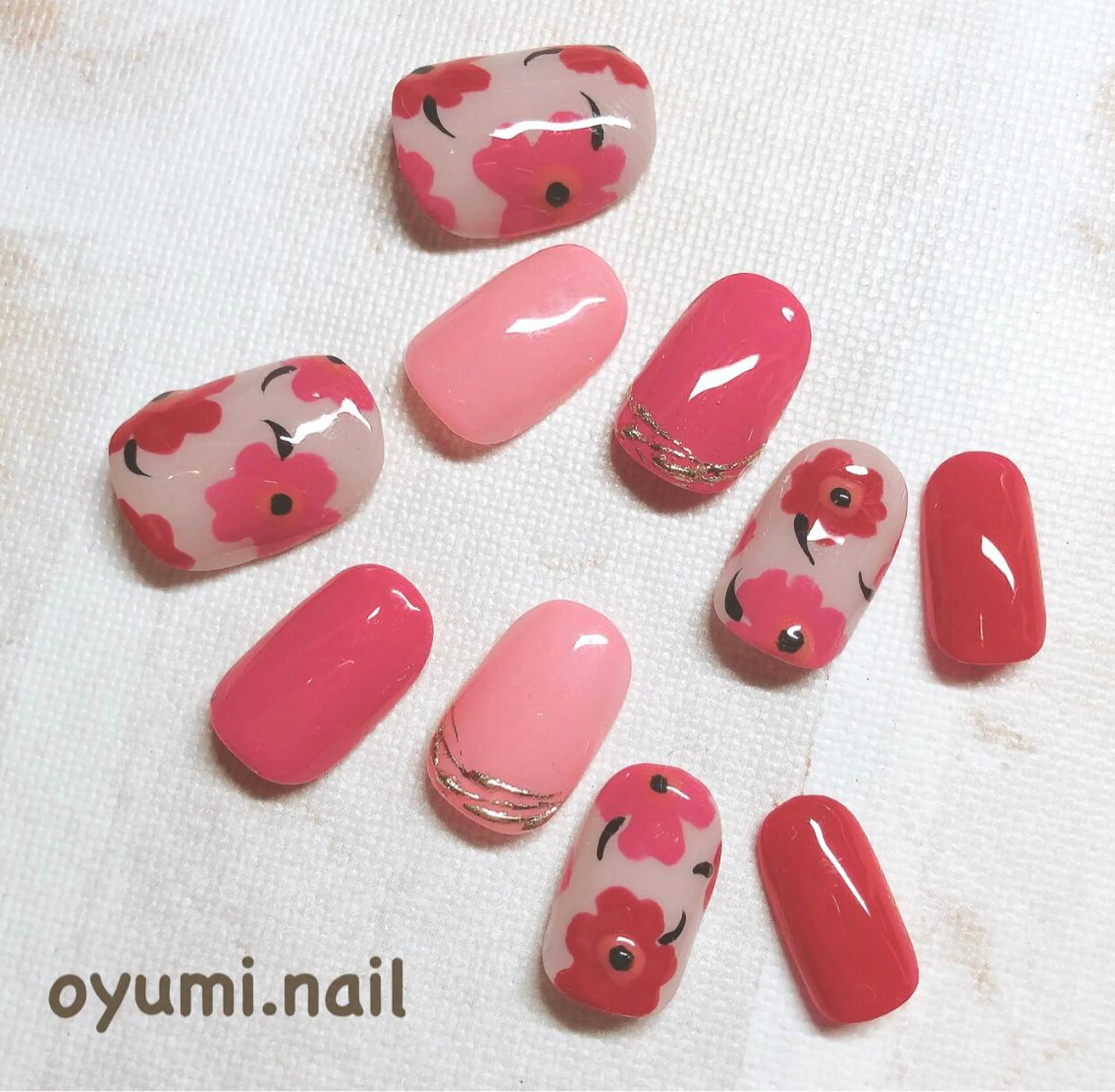 ネイル ネイルチップ ハンドネイル takanashi yumiのネイルデザイン