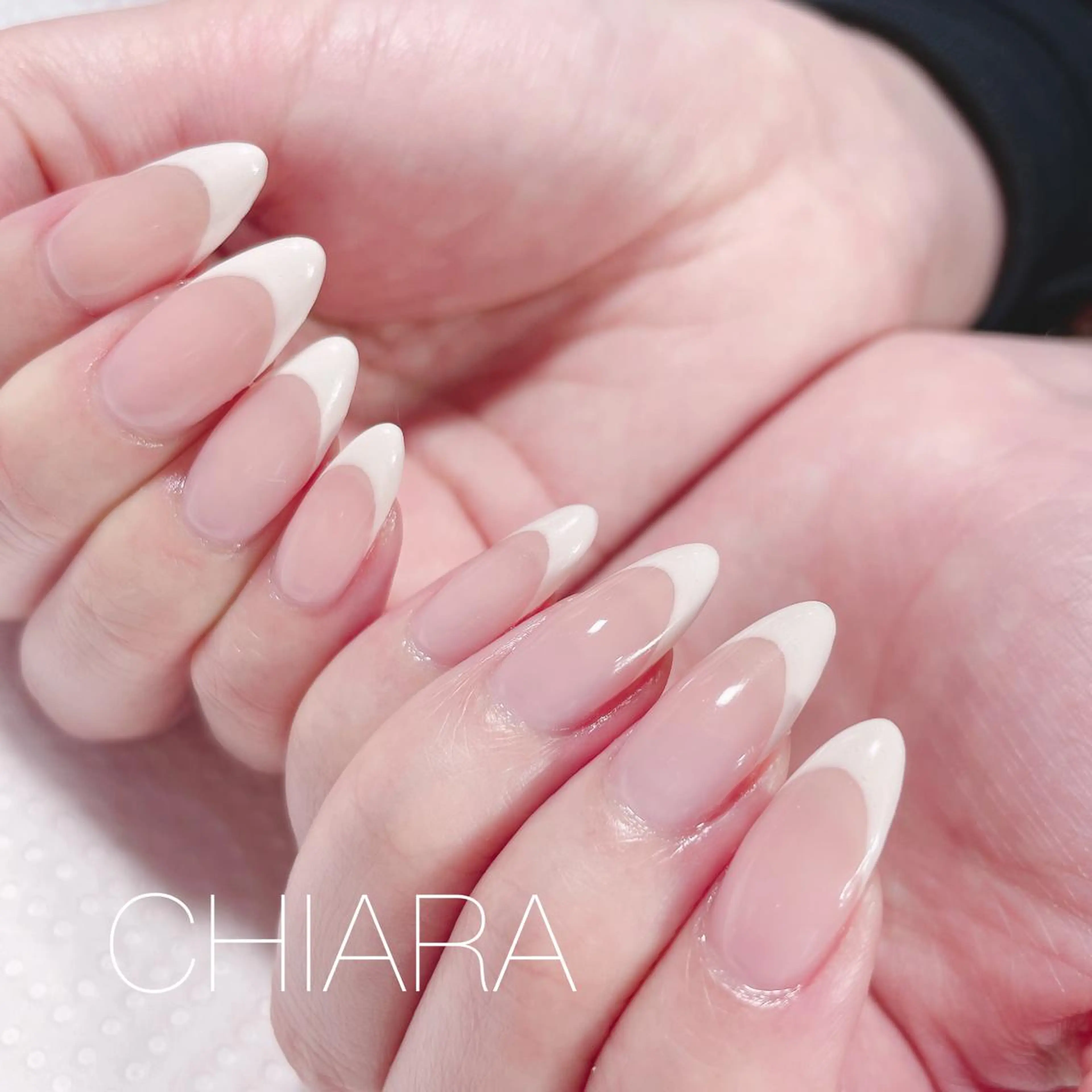 ネイル アートネイル フレンチネイル シンプルネイル ハンドネイル CHIARA nailsのネイルデザイン