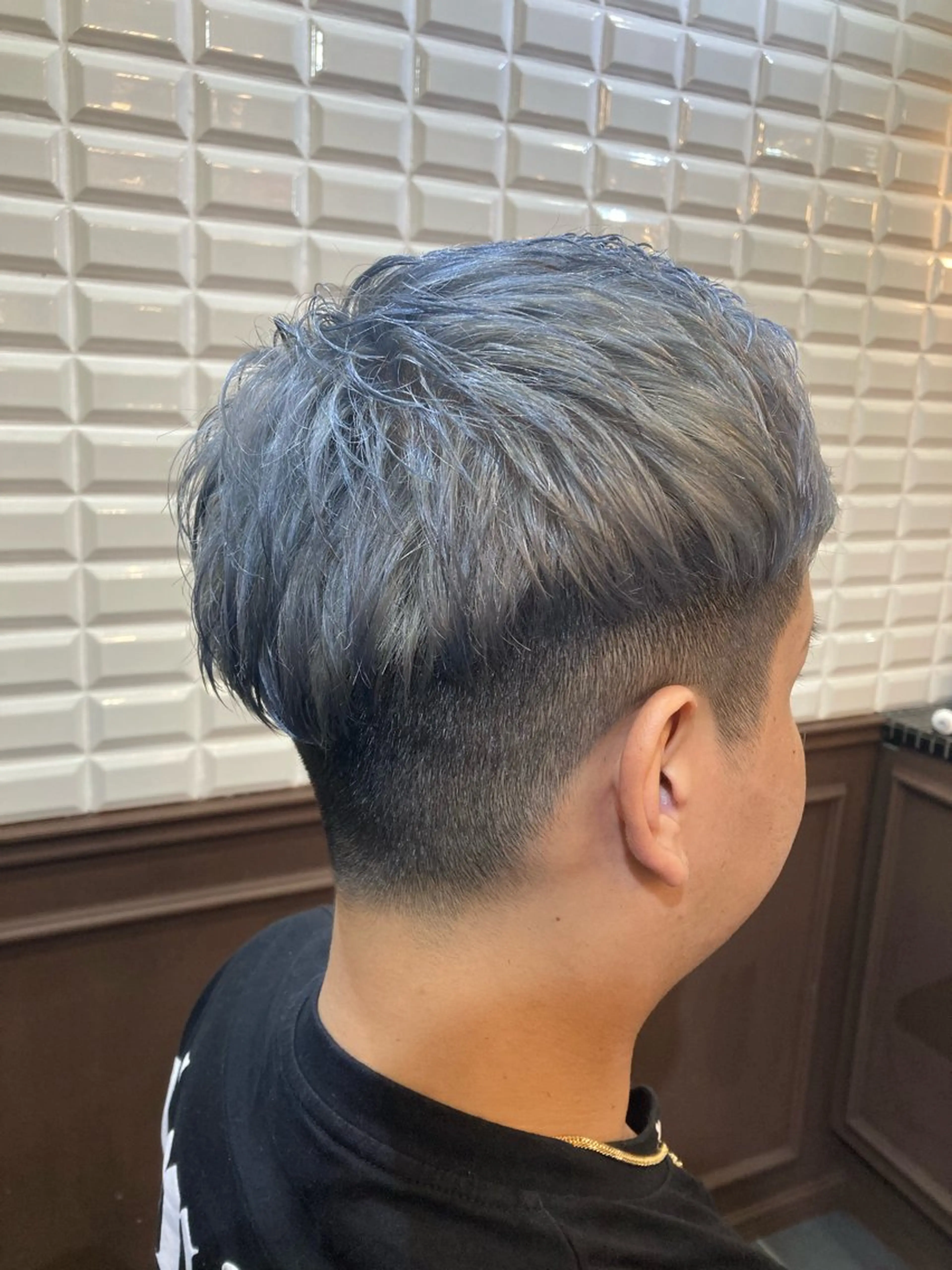 ショート メンズ カット ヘアカラー ルピナス中田店長 山口大地のヘアスタイル