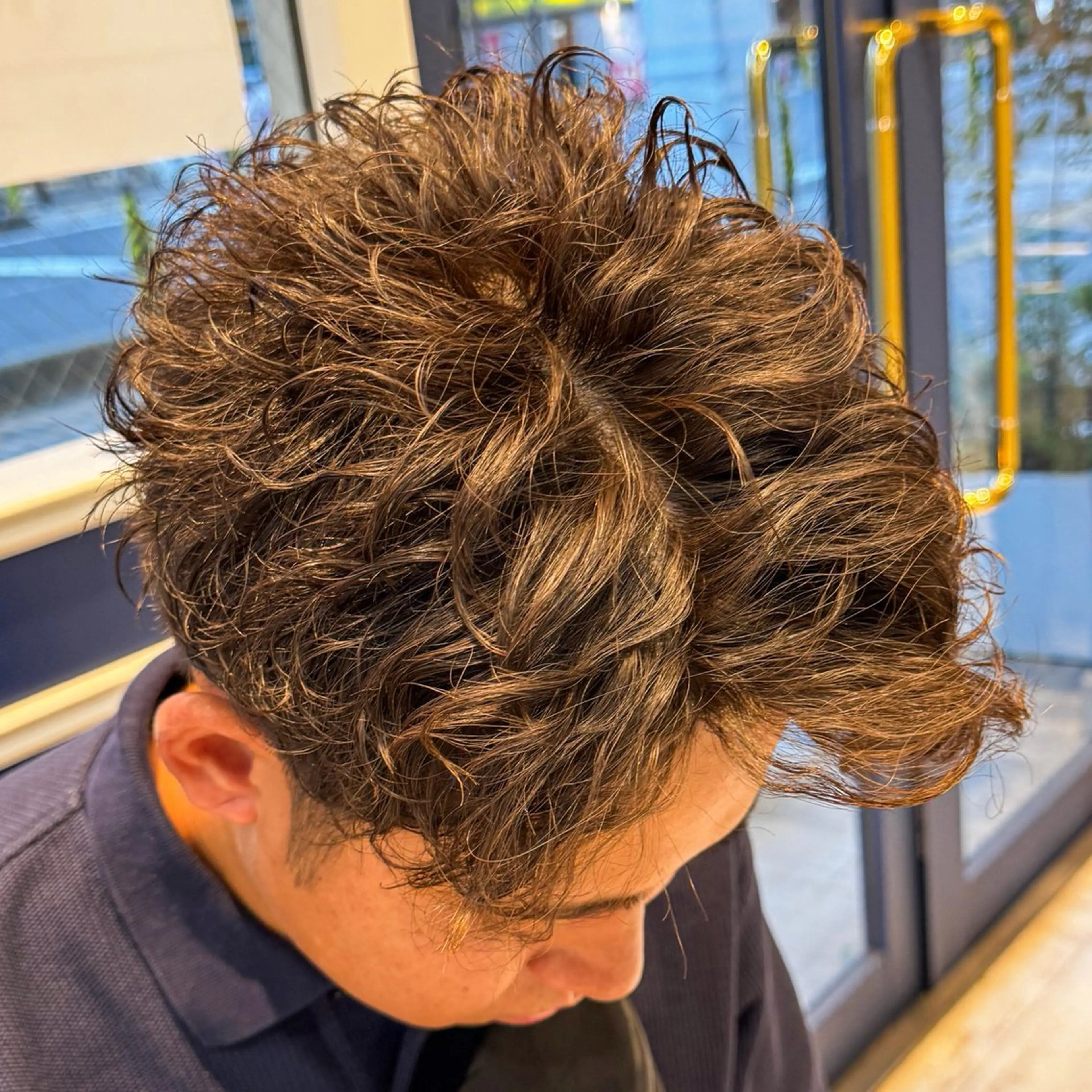 ショート パーマ メンズ メンズパーマ カット 吉田 新平のヘアスタイル