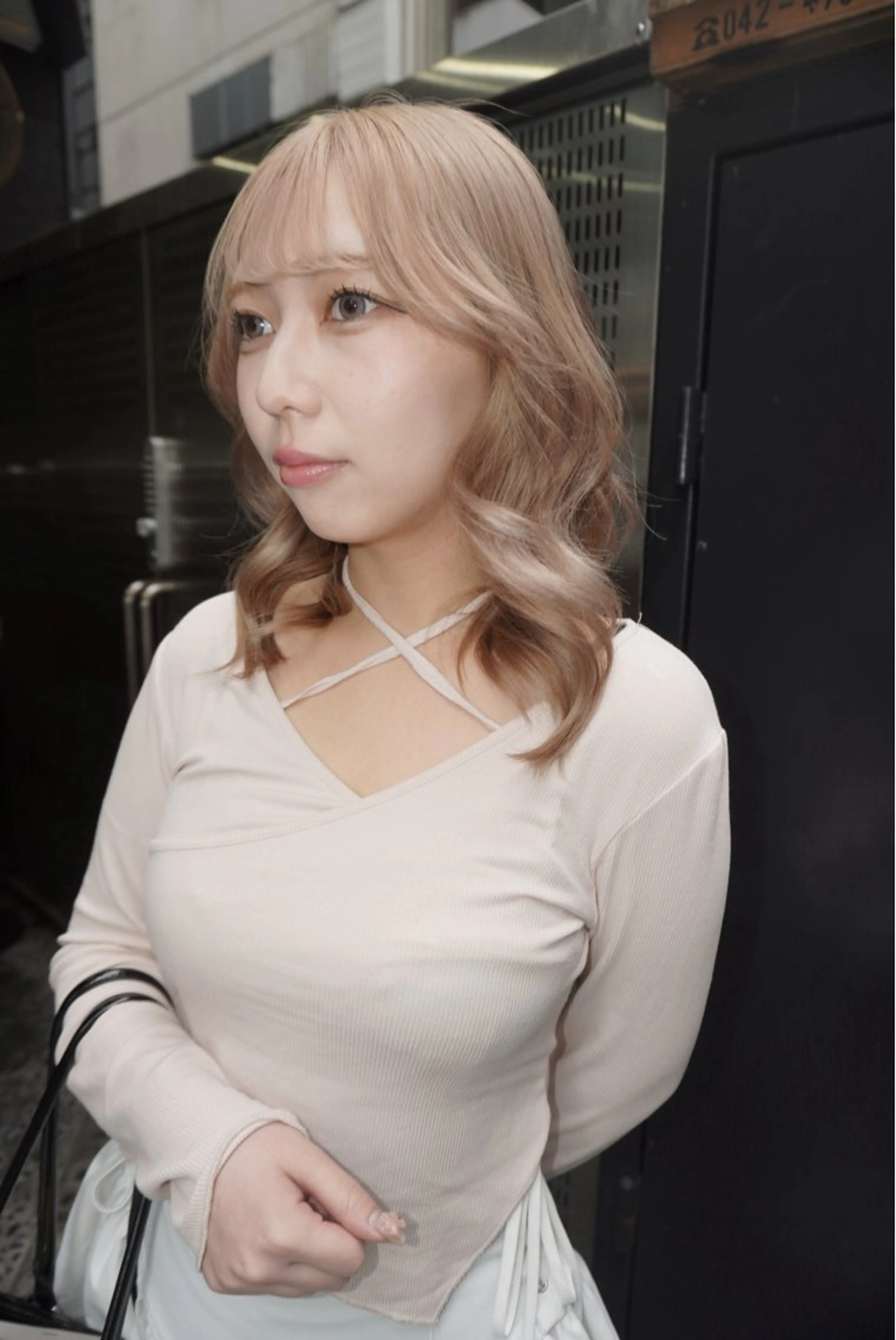 セミロング カラー ヘアアレンジ MIYU/ニュアンス /ケアブリーチカラーのヘアスタイル