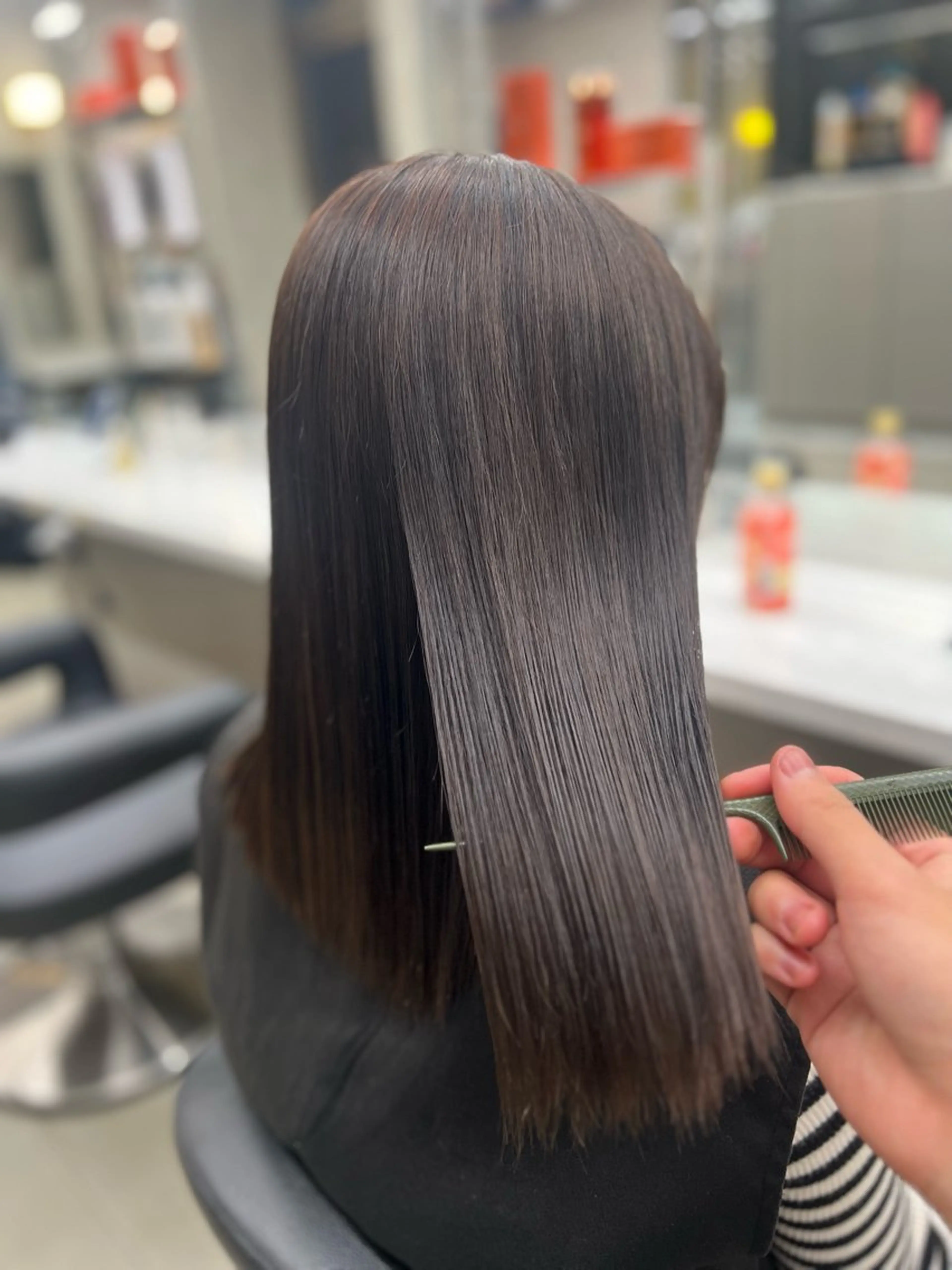 ロング カラー ヘアカラー トリートメント 韓国レイヤーカット /REIのヘアスタイル