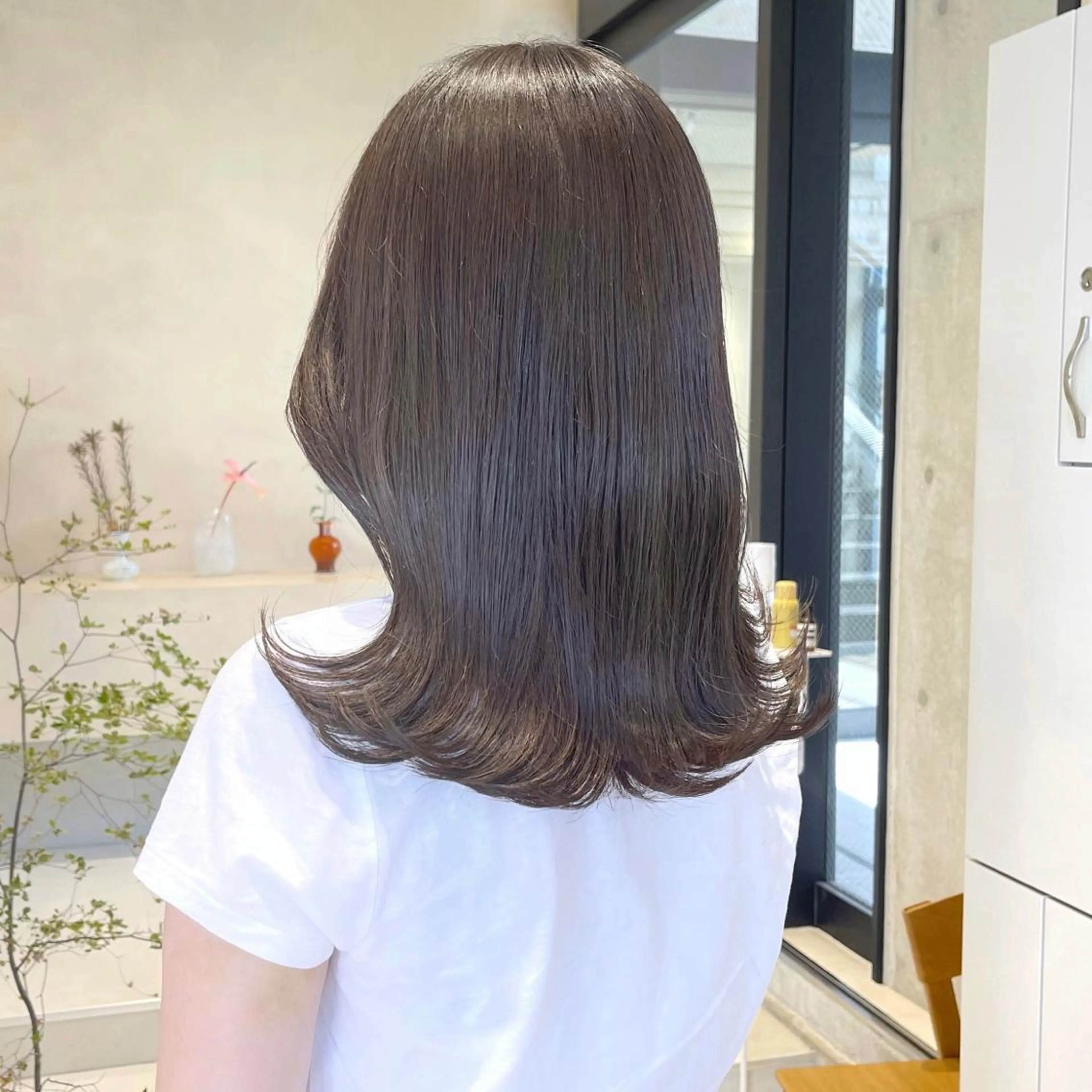 ミディアム カラー 透明感カラー ハイライトカラー ハイライト MURANAKA RYOのヘアスタイル