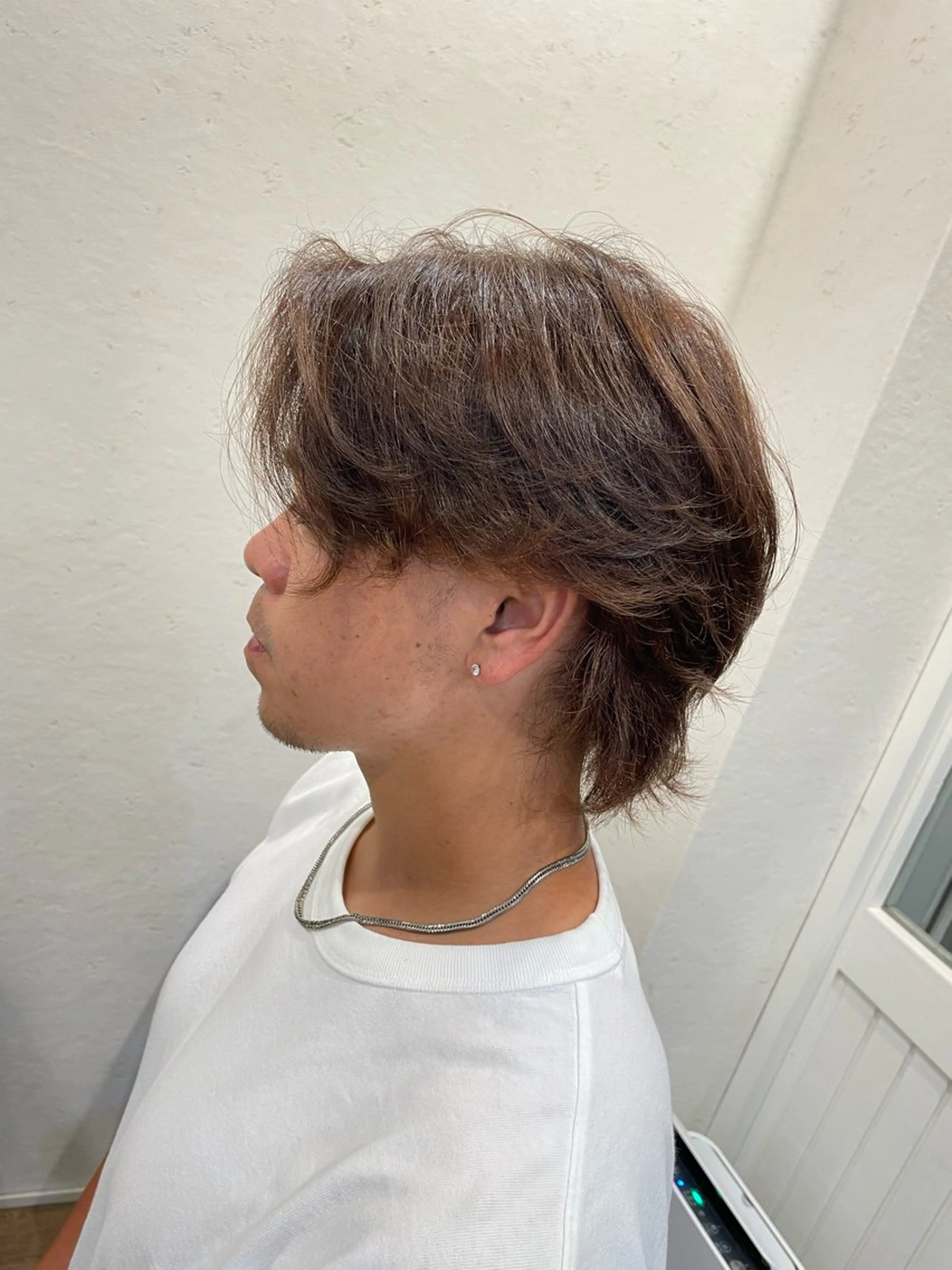 カラー メンズ ハイトーンカラー/メ ンズカット/舘山優羽のヘアスタイル