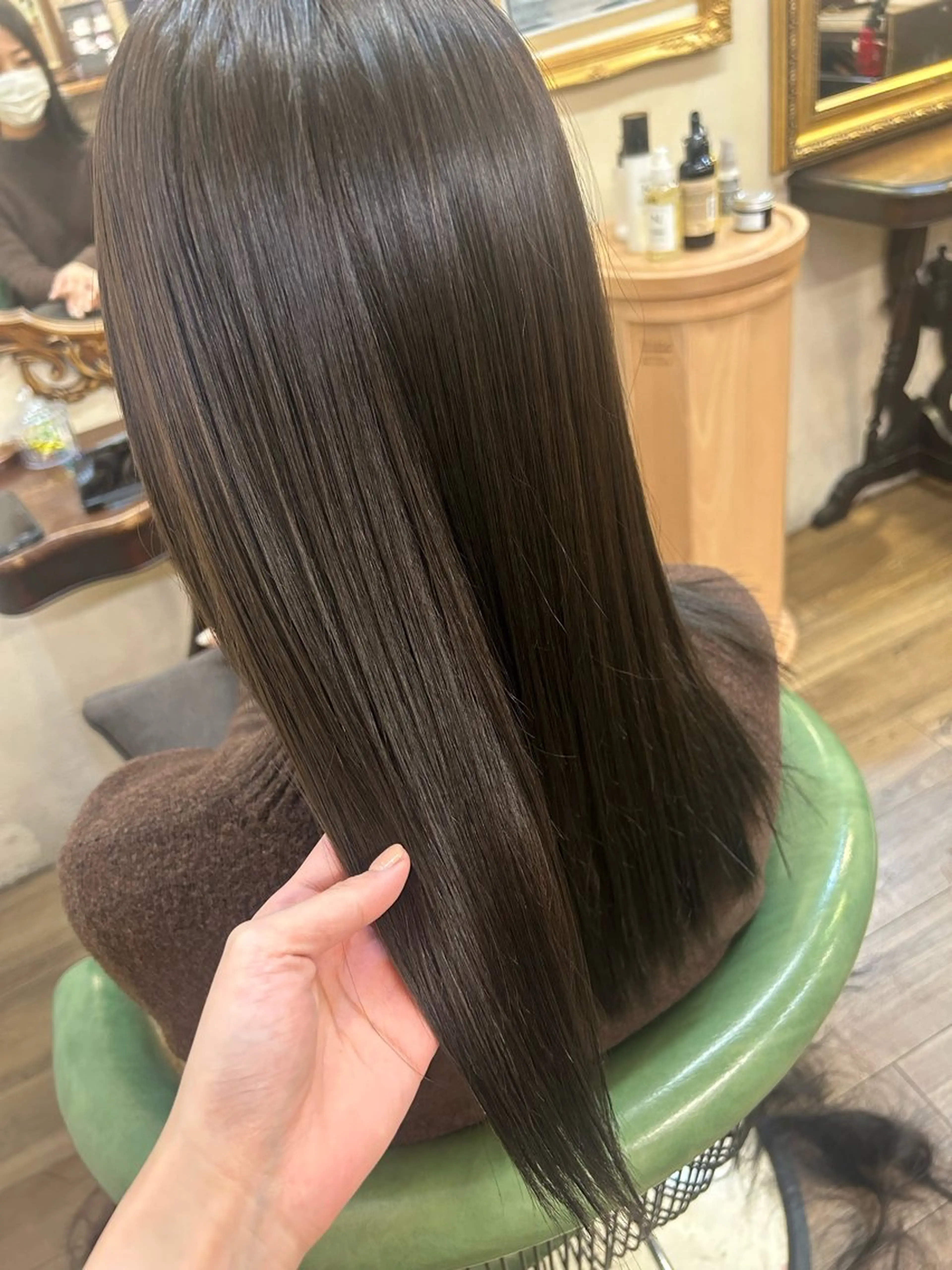 ロング ヘアカラー トリートメント 馬場 瑞穂のヘアスタイル