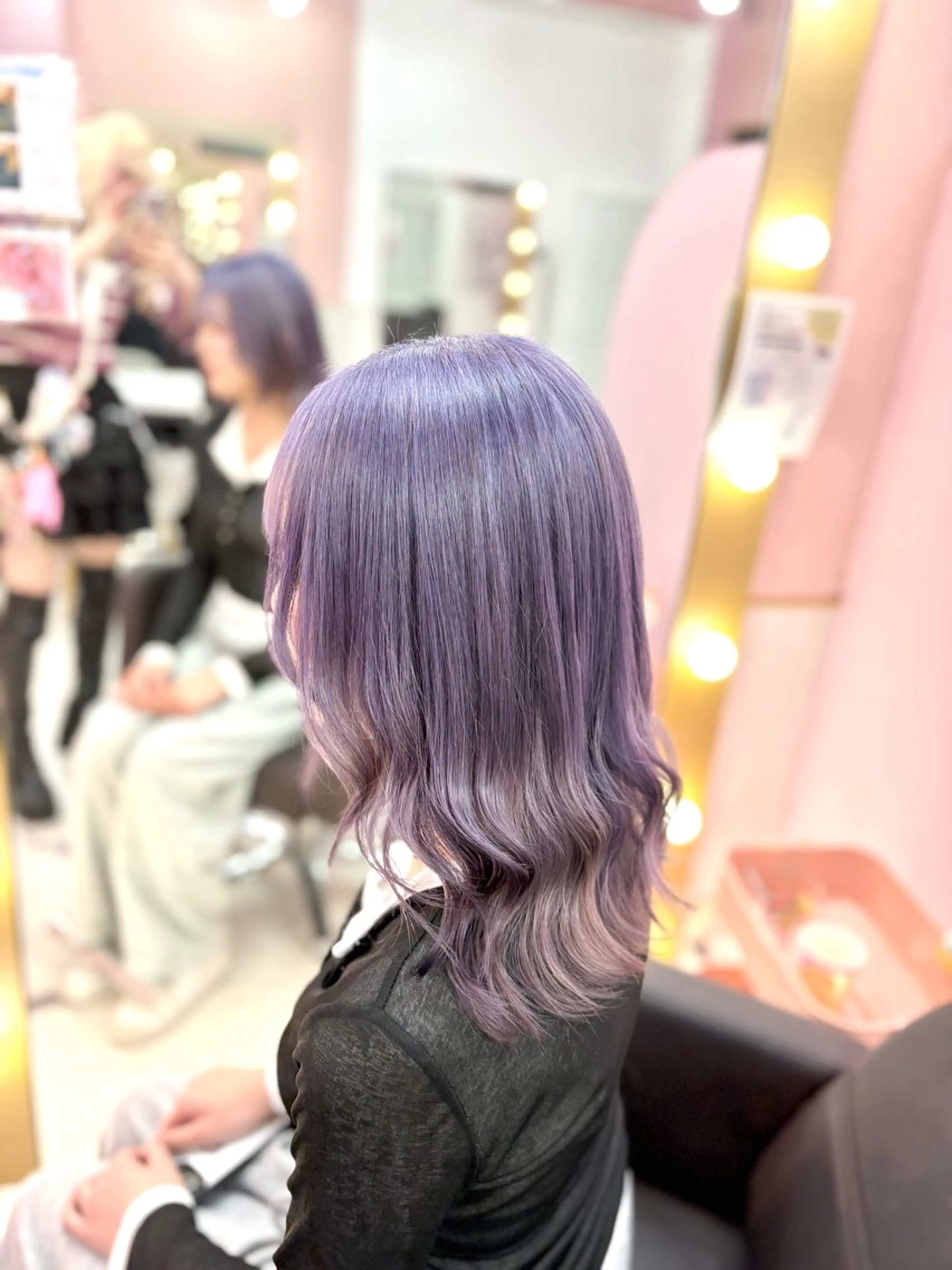 セミロング カラー 甘ふわgirly🎀 ハイトーン🤍Ramのヘアスタイル