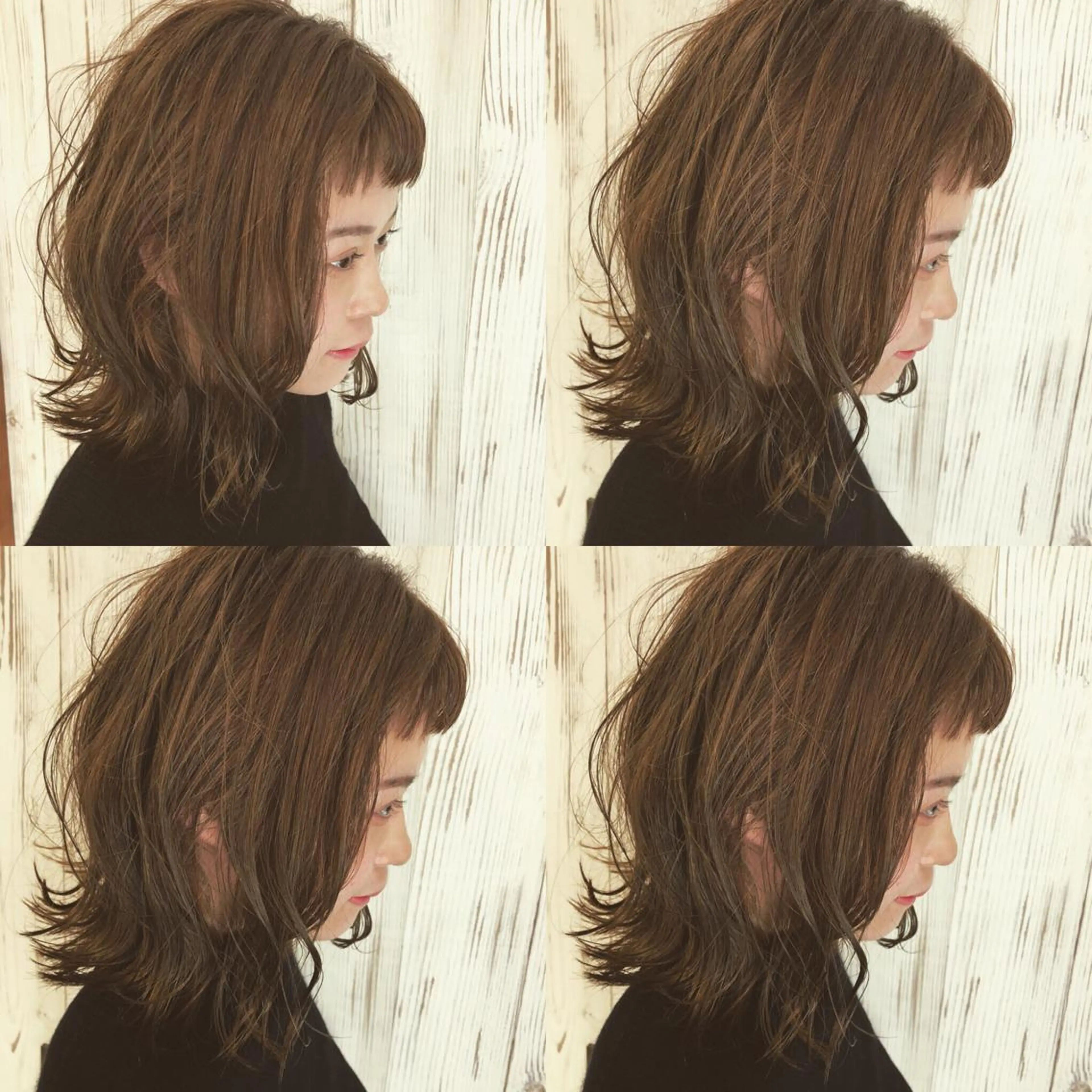 ミディアム カラー カット ヘアカラー トリートメント ヘアサロンオスカー 岸和田蛸地蔵店のヘアスタイル