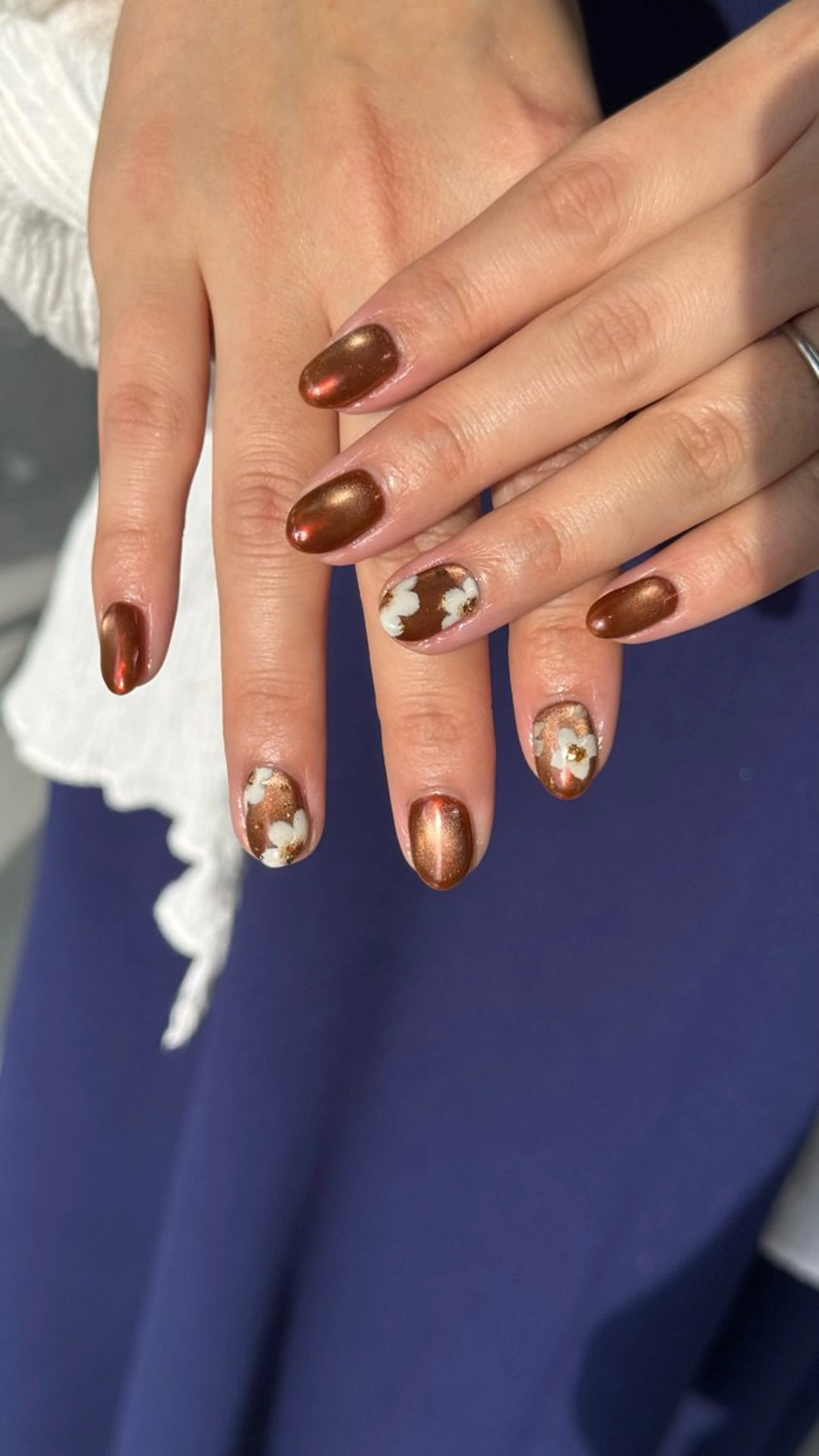 ネイル ブラウン Momoka ネイリスト福岡/薬院のネイルデザイン