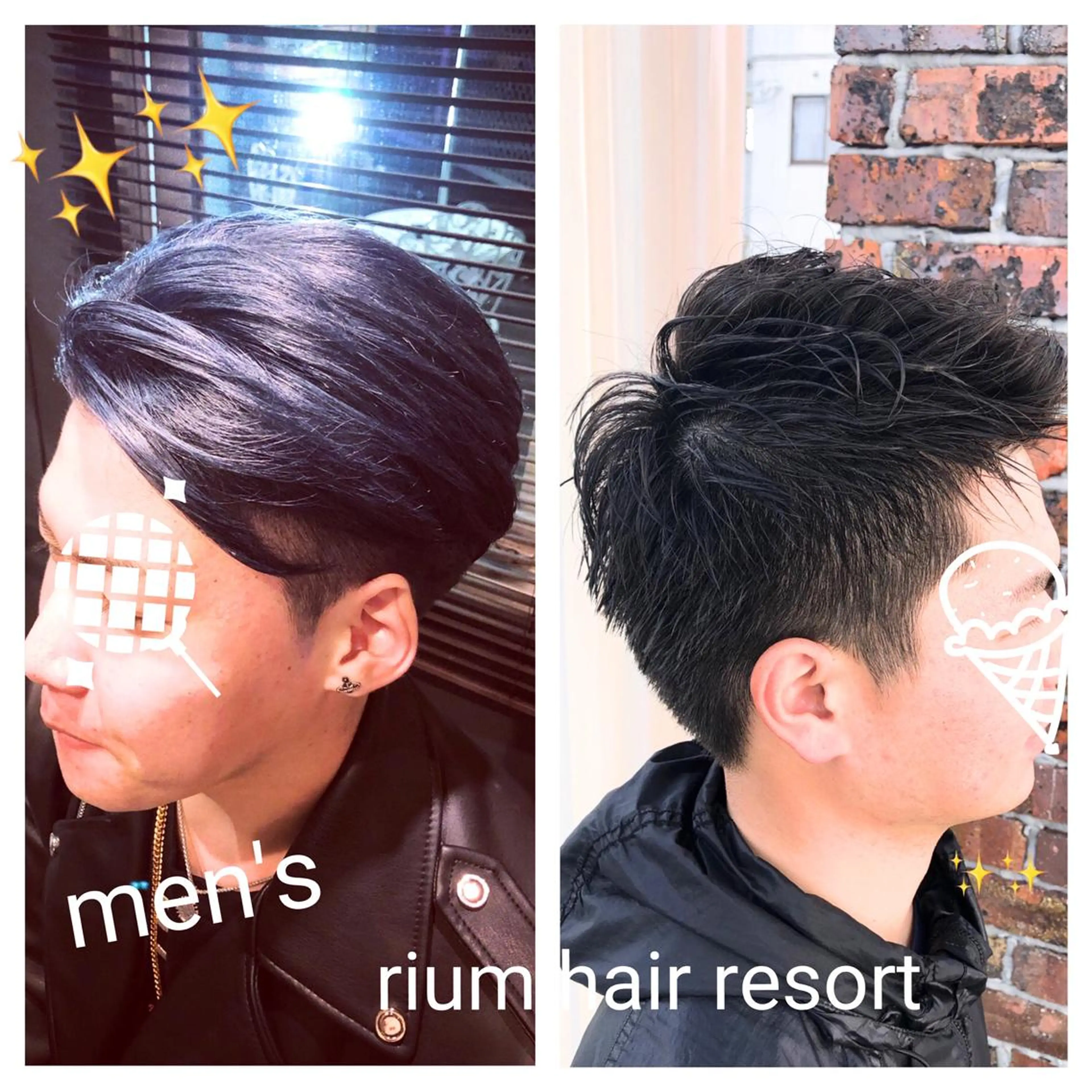 メンズ 艶カラー🩵💛 NANAのヘアスタイル