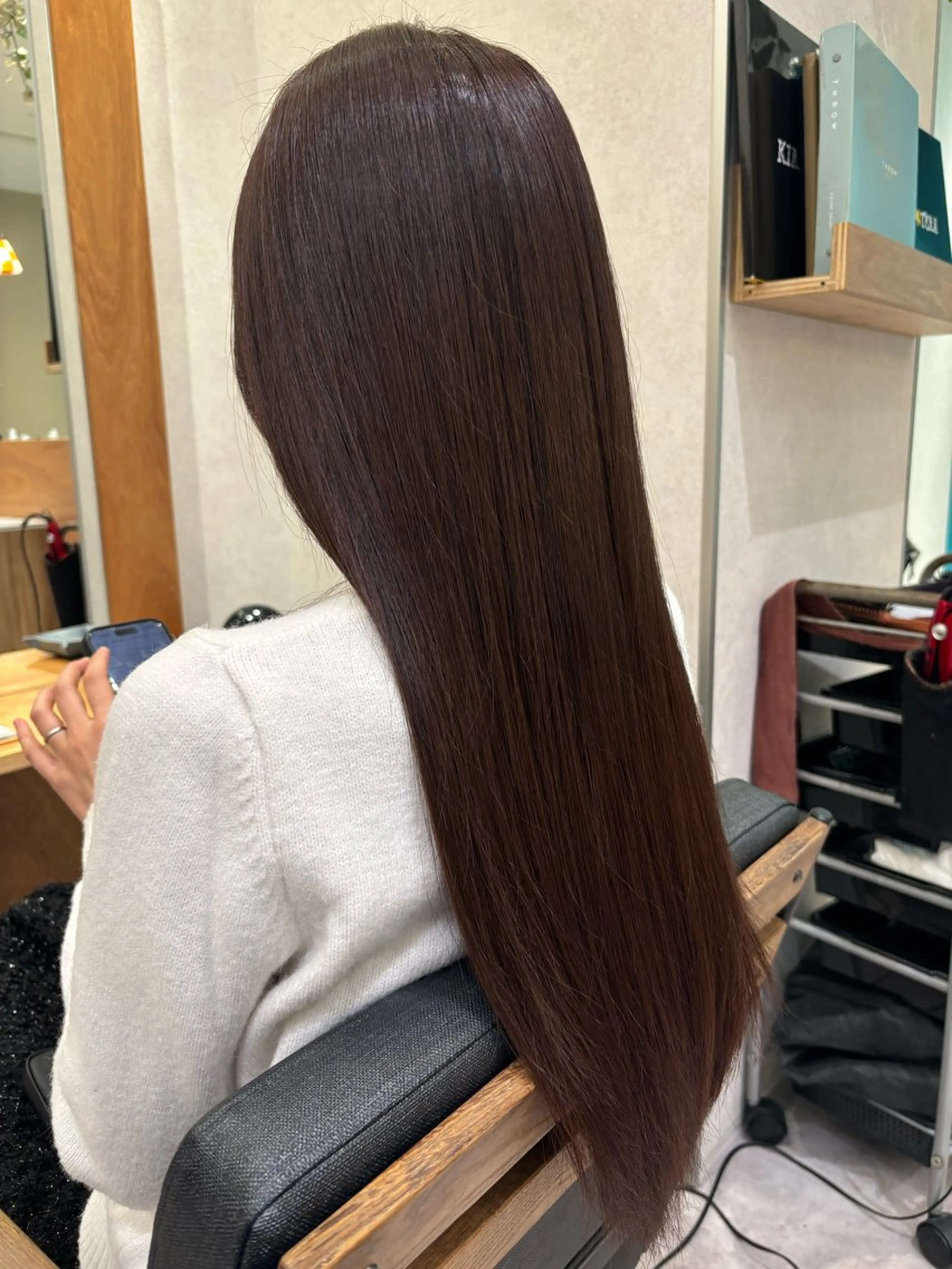 ロング カラー ブラウンカラー ヘアカラー 北村 祐樹のヘアスタイル